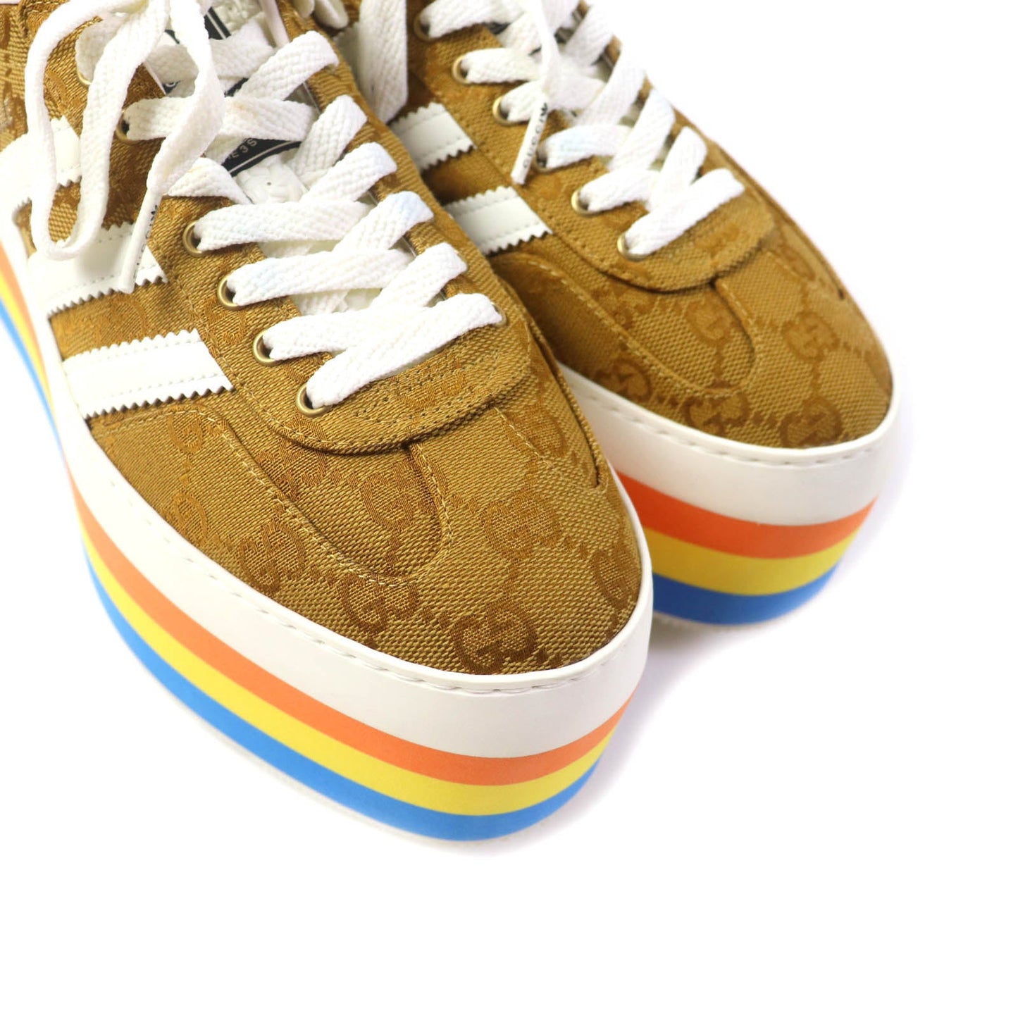 GUCCI sneakers 707873 GG canvas multicolor Gazelle 24.5