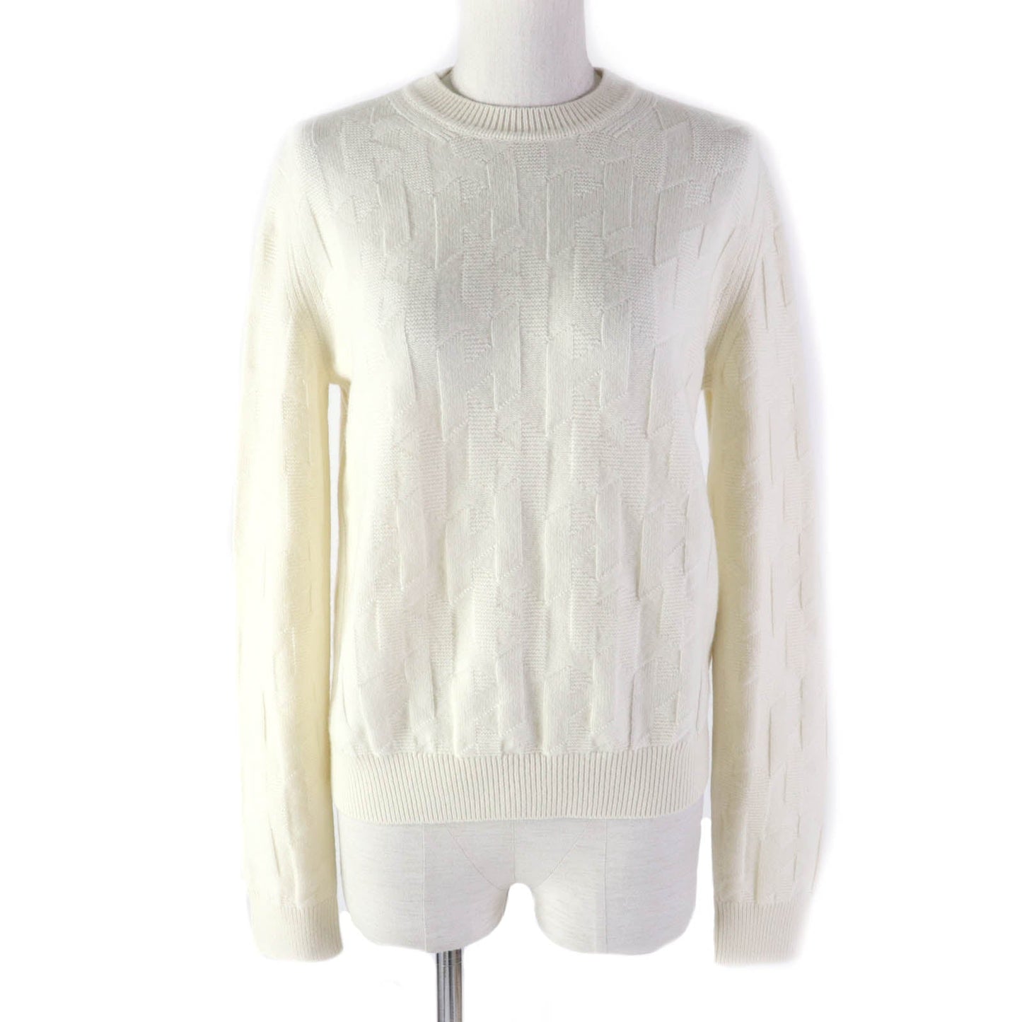 HERMES knit 3H2617D4 wool Ivory 38