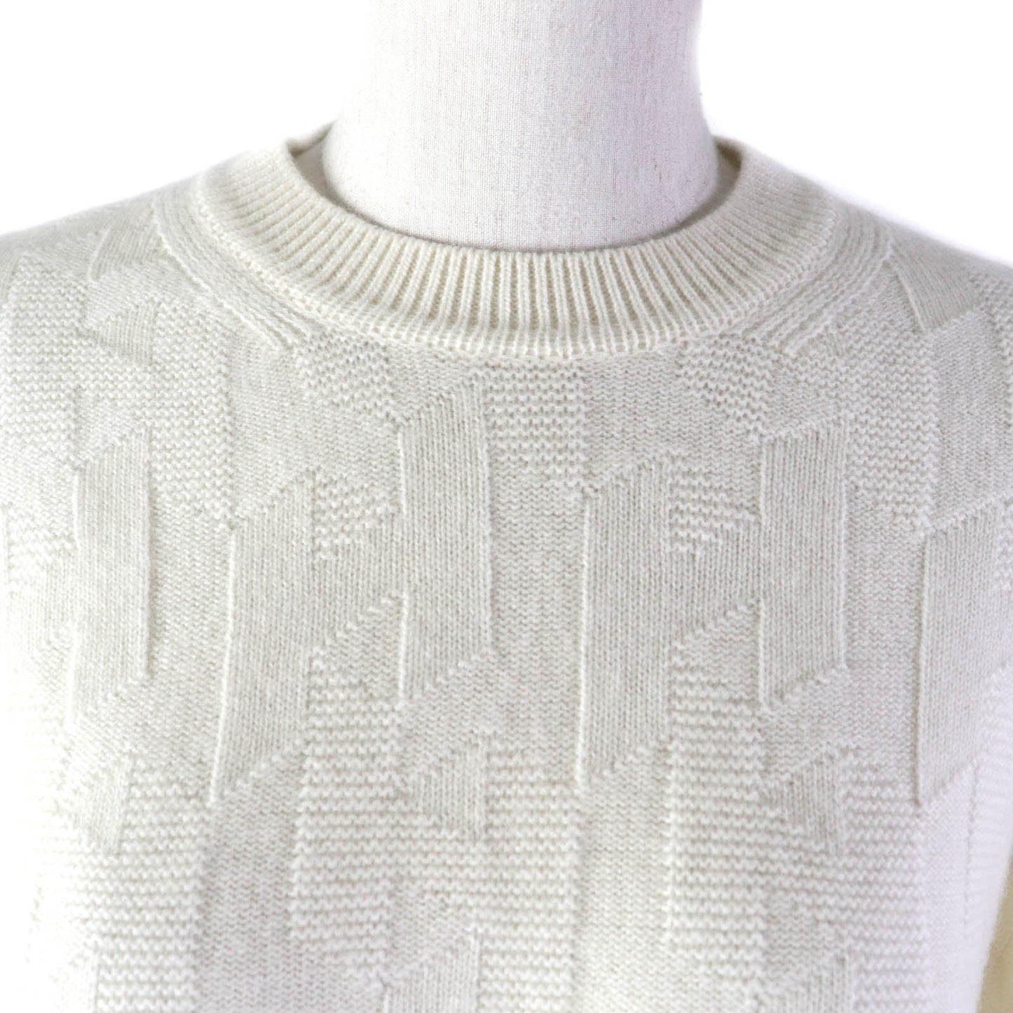 HERMES knit 3H2617D4 wool Ivory 38