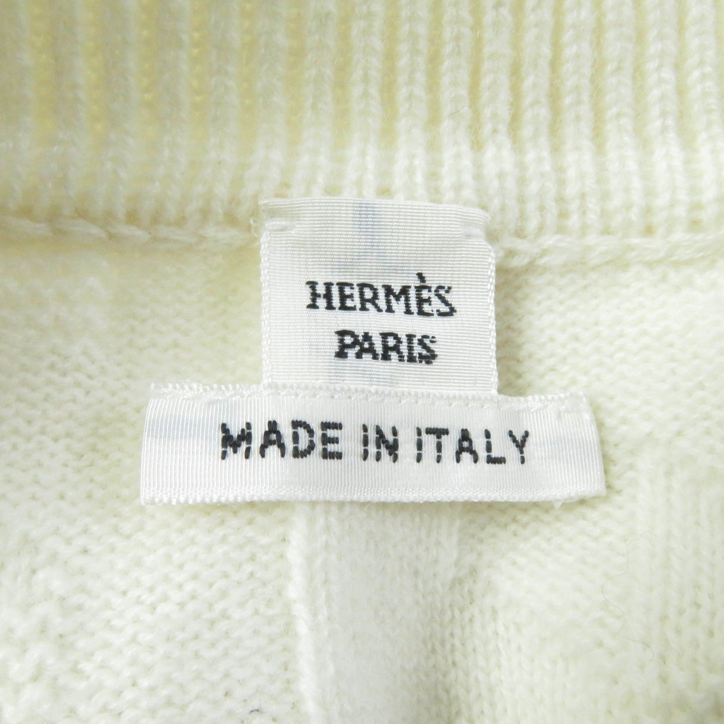 HERMES knit 3H2617D4 wool Ivory 38