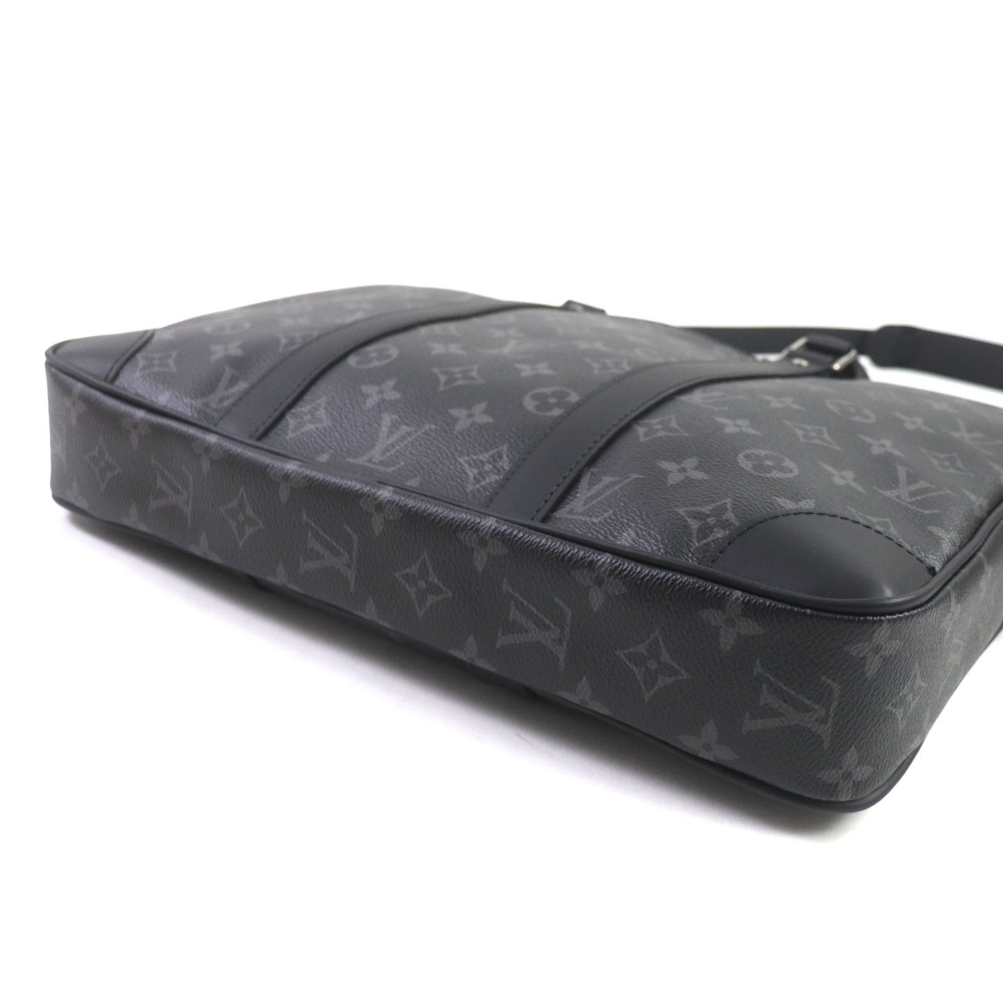 LOUIS VUITTON Briefcase M46457 Monogram Eclipse canvas Black Gray Monogram Eclipse Porte Documan Voyagej