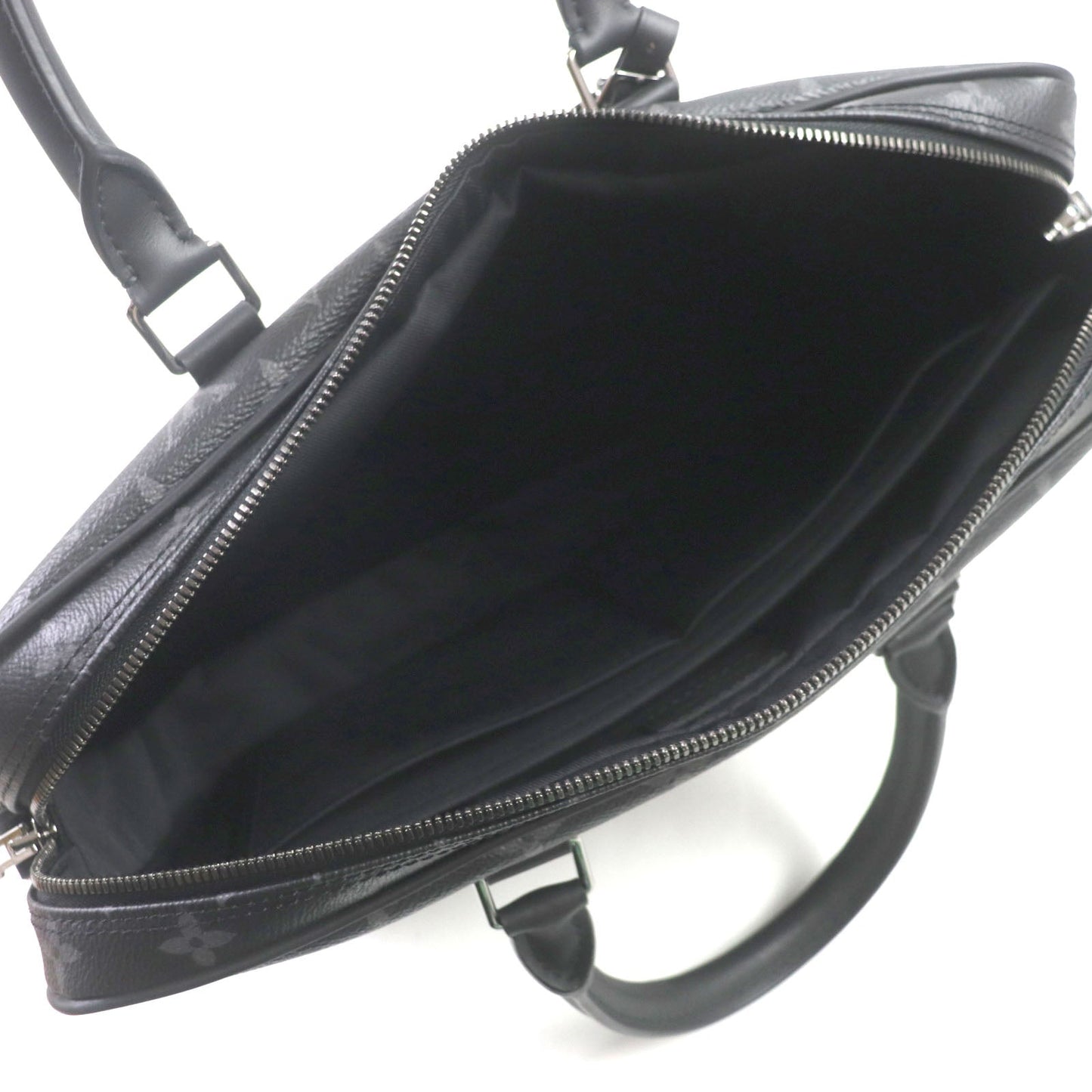 LOUIS VUITTON Briefcase M46457 Monogram Eclipse canvas Black Gray Monogram Eclipse Porte Documan Voyagej