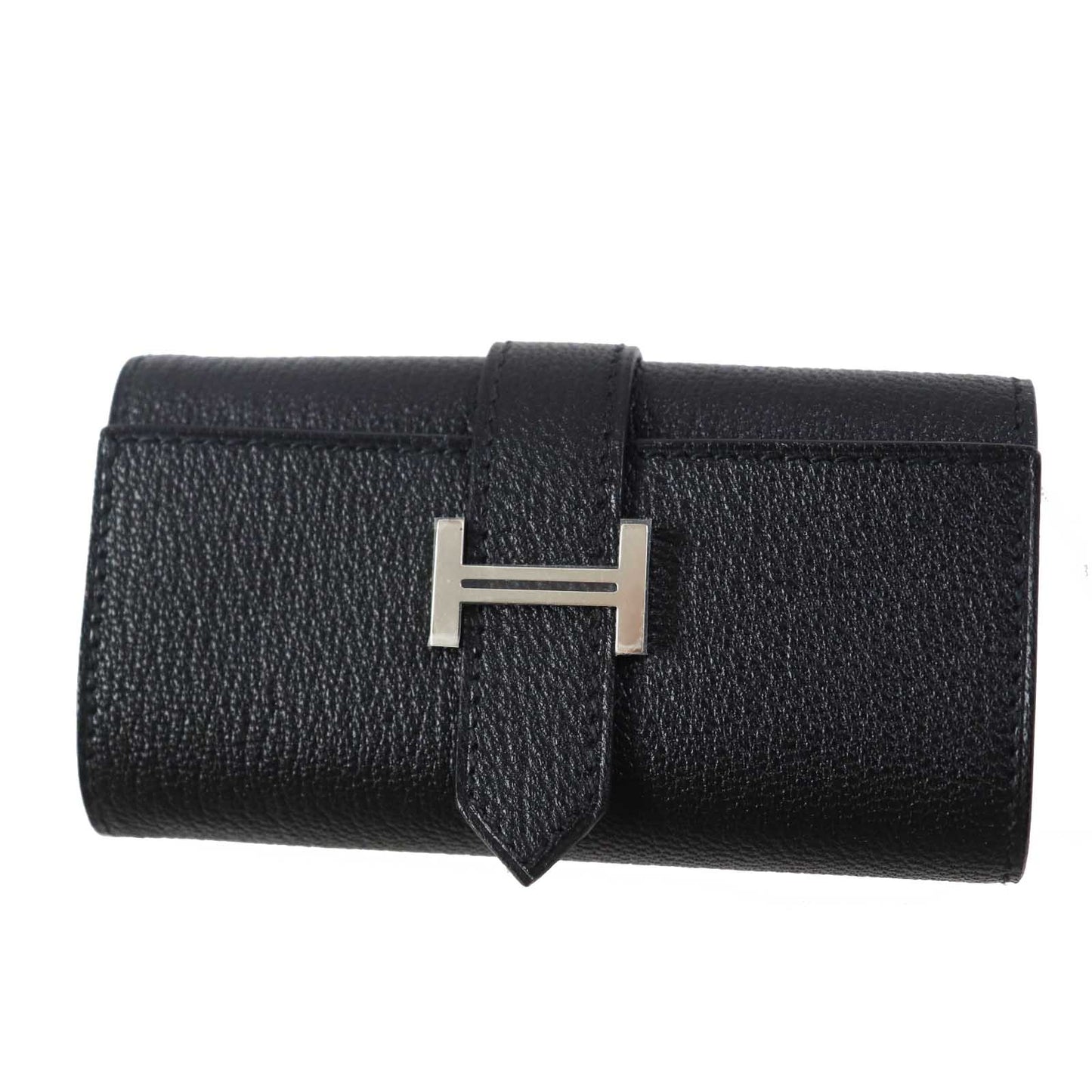 HERMES Key case Key holder  Shave black Bean