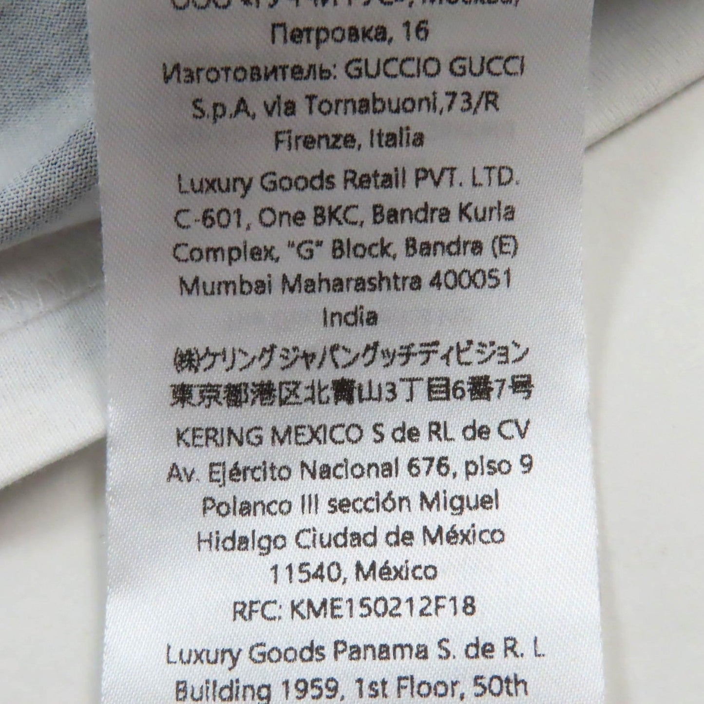 GUCCI Short sleeve T-shirt 789314 cotton Navy white XS
