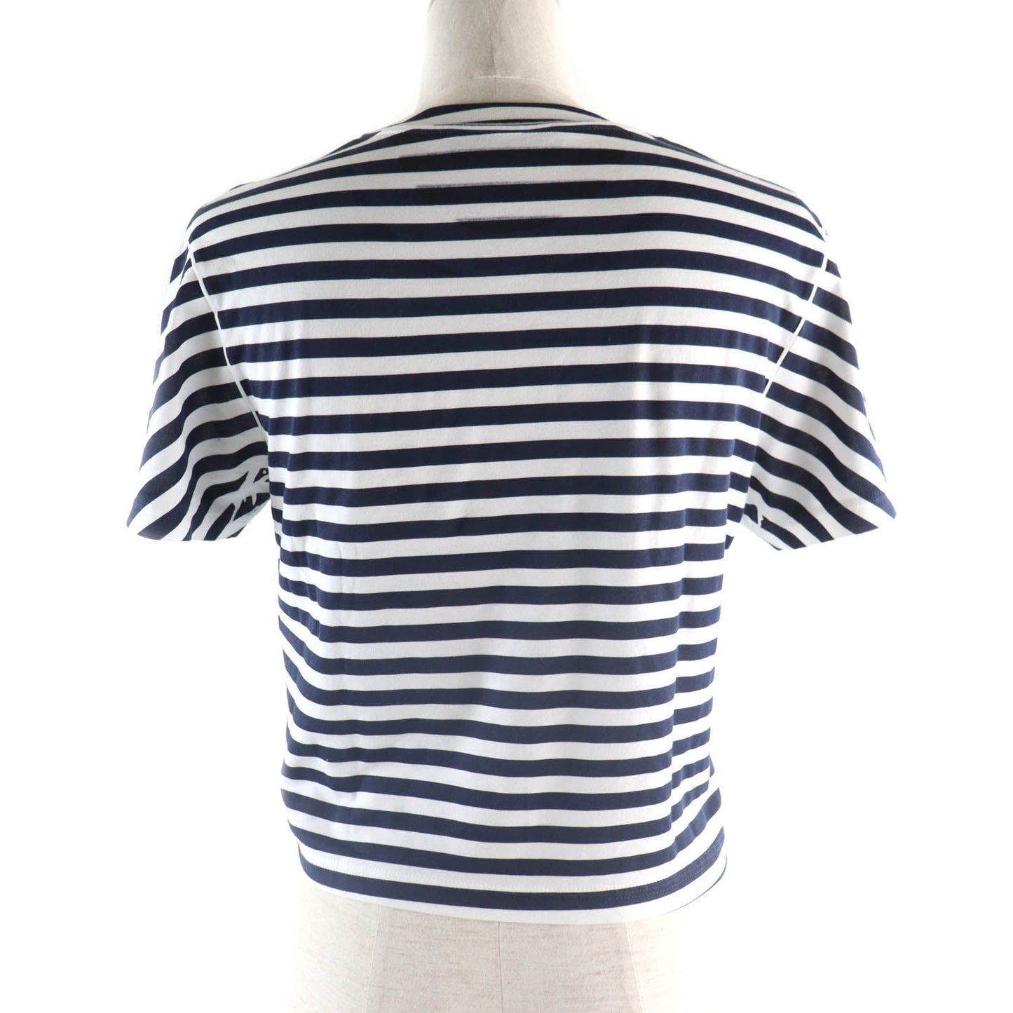 GUCCI Short sleeve T-shirt 789314 cotton Navy white XS