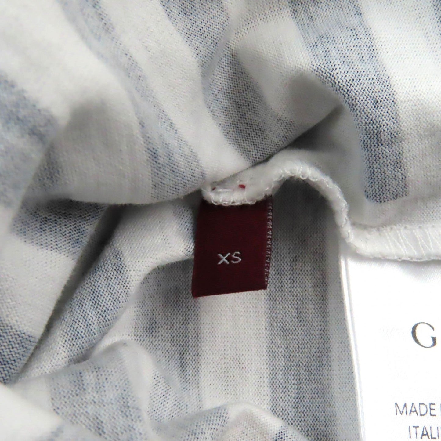 GUCCI Short sleeve T-shirt 789314 cotton Navy white XS