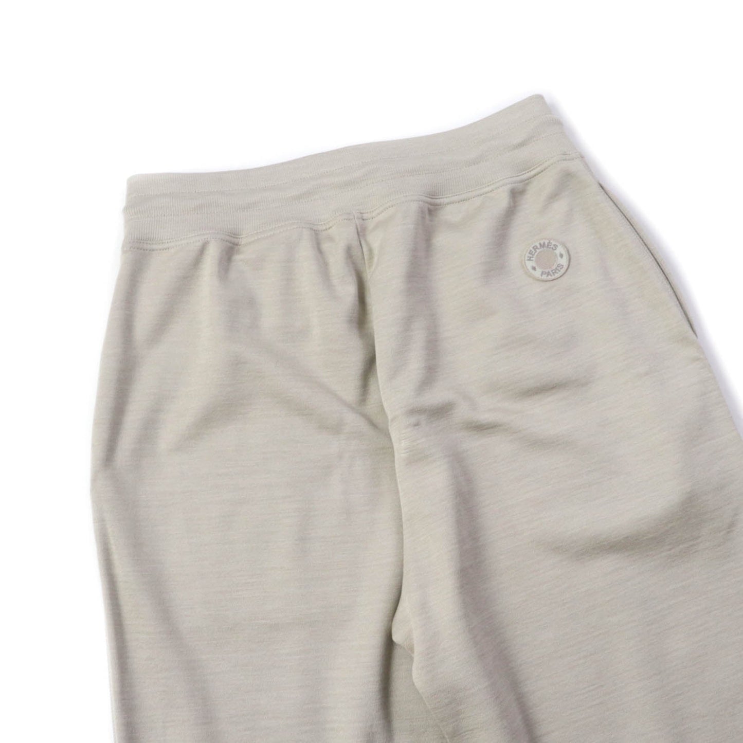 HERMES Pants 4E4415DI cotton beige Flowy 36