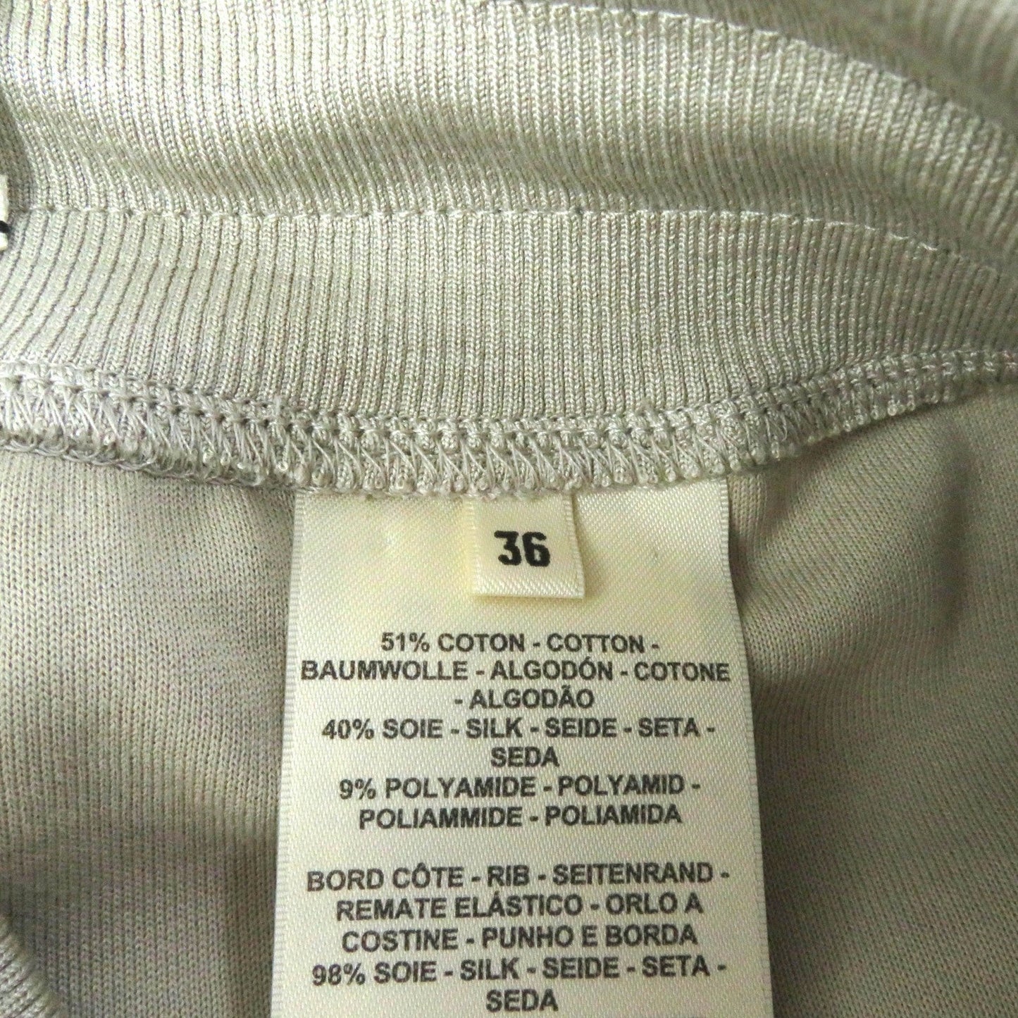 HERMES Pants 4E4415DI cotton beige Flowy 36