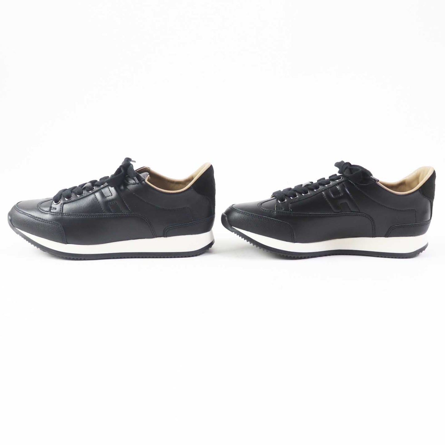 HERMES sneakers Main: Leather black Trail Women 37.5 Used