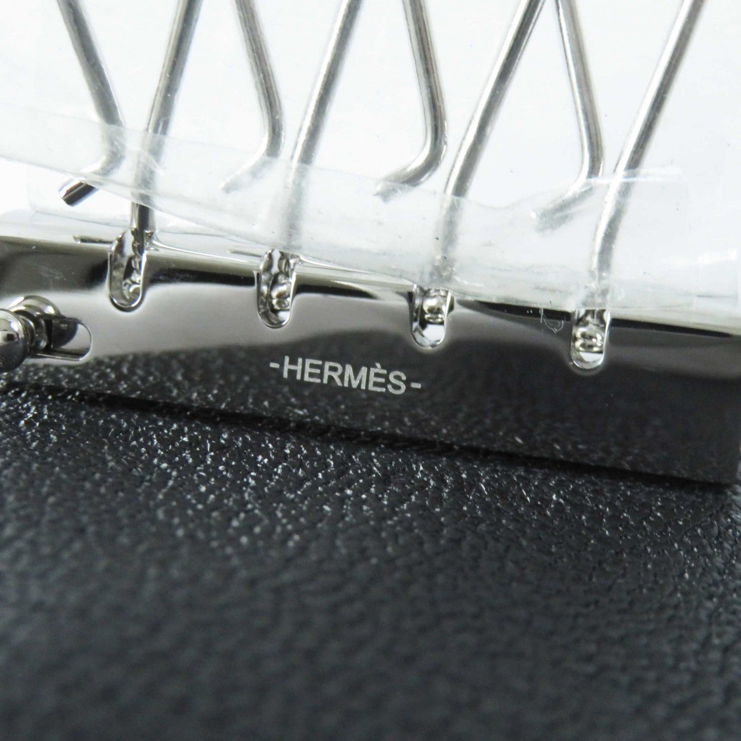 HERMES Key case Key holder  Shave black Bean