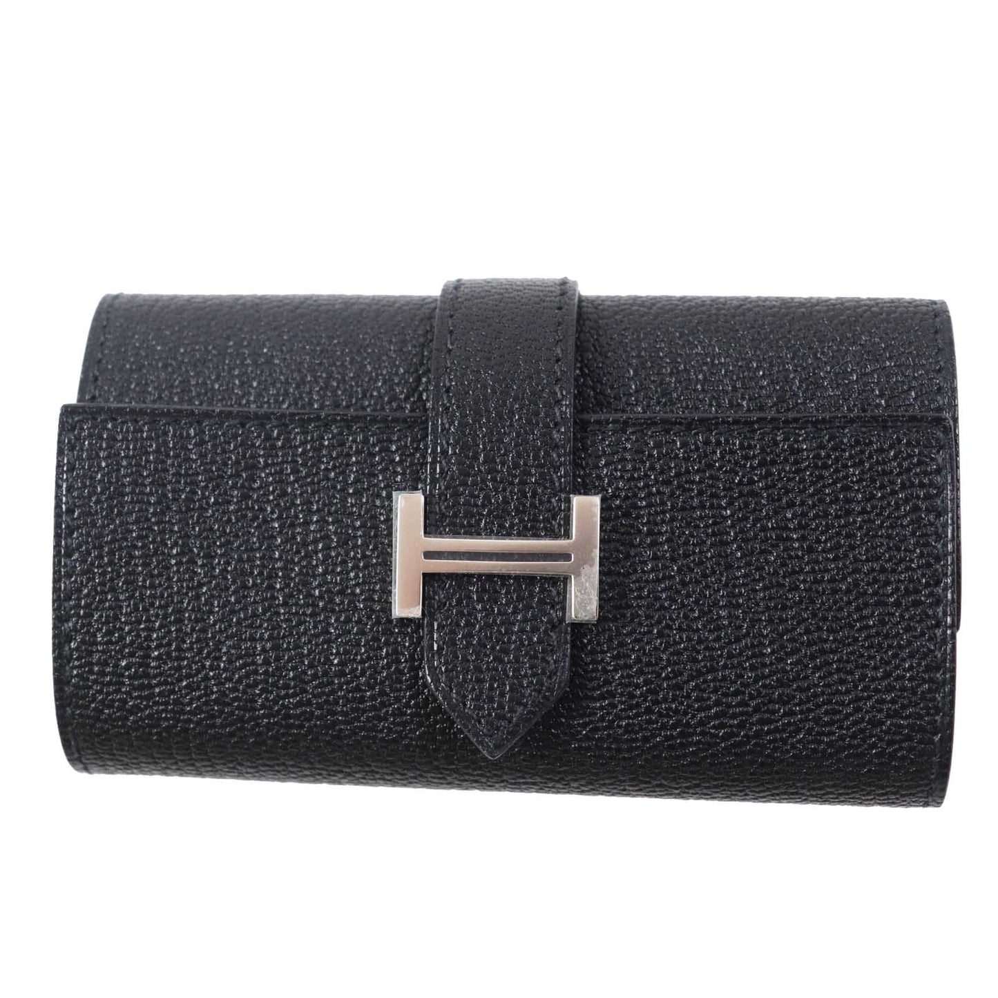 HERMES Key case Key holder  Shave black Bean