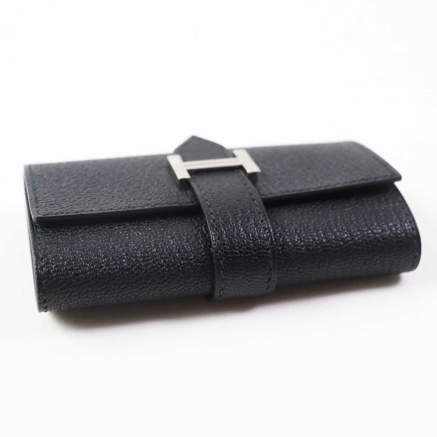 HERMES Key case Key holder  Shave black Bean