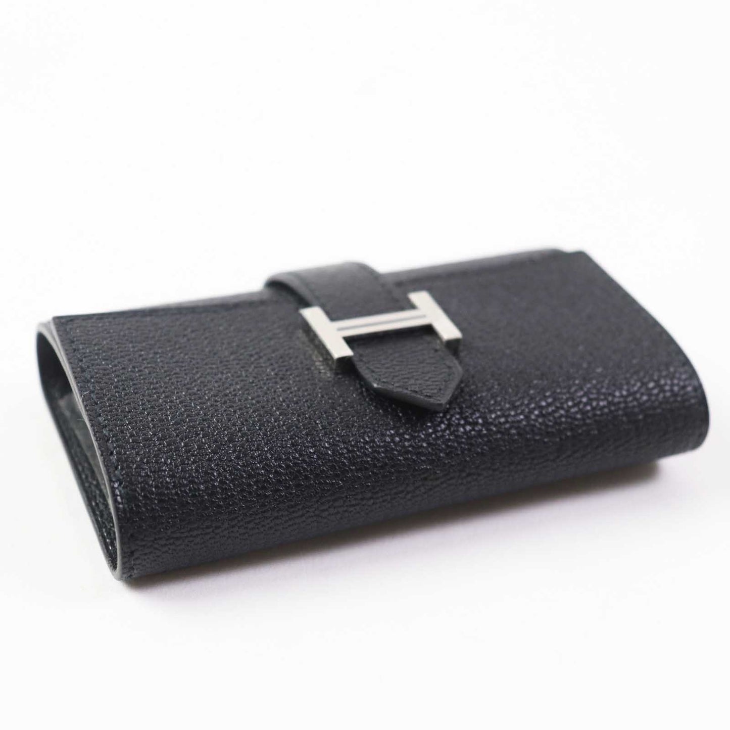 HERMES Key case Key holder  Shave black Bean