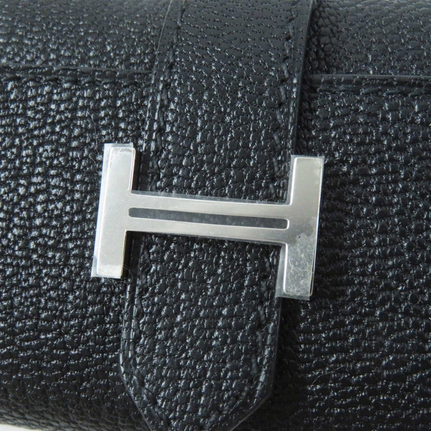 HERMES Key case Key holder  Shave black Bean