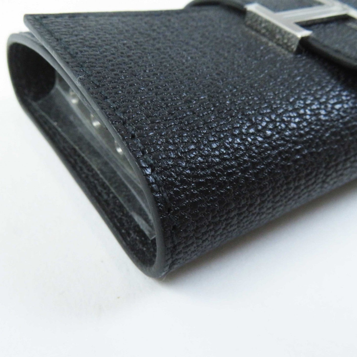 HERMES Key case Key holder  Shave black Bean