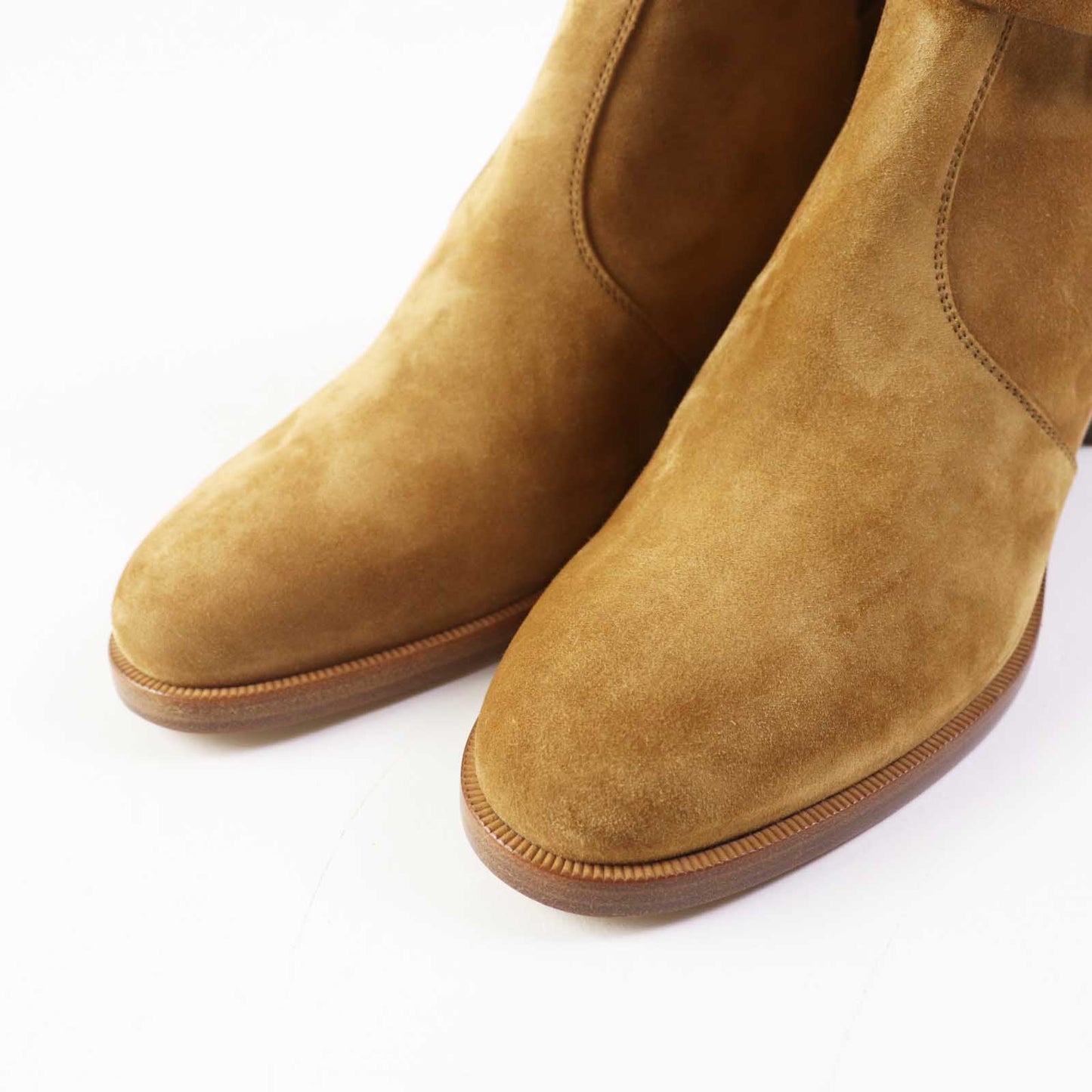 HERMES short boots Provence Brown beige type French 50 38.5