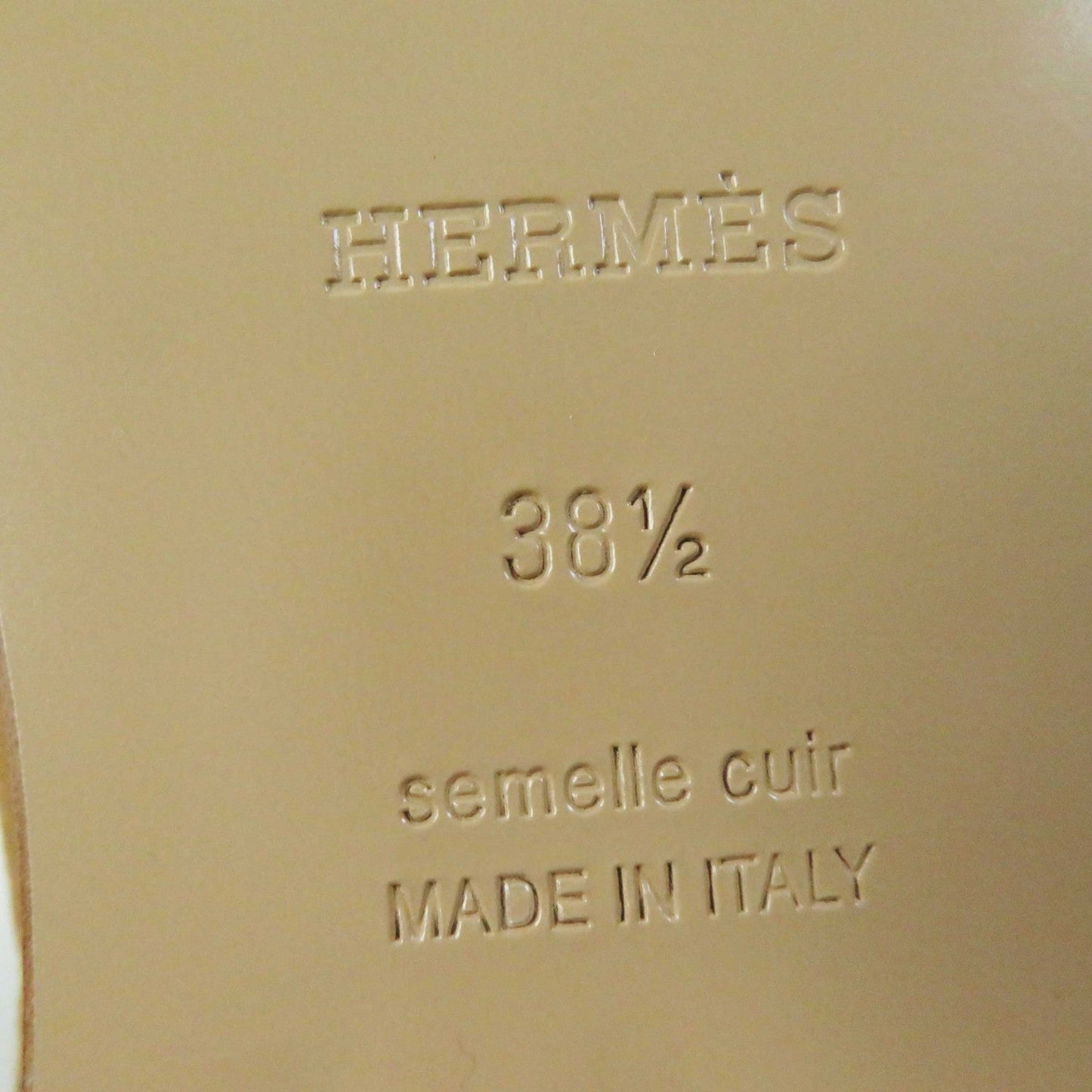 HERMES short boots Provence Brown beige type French 50 38.5