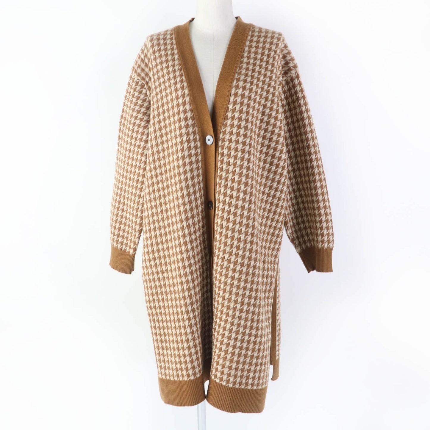 HERMES cardigan cashmere Brown type 38