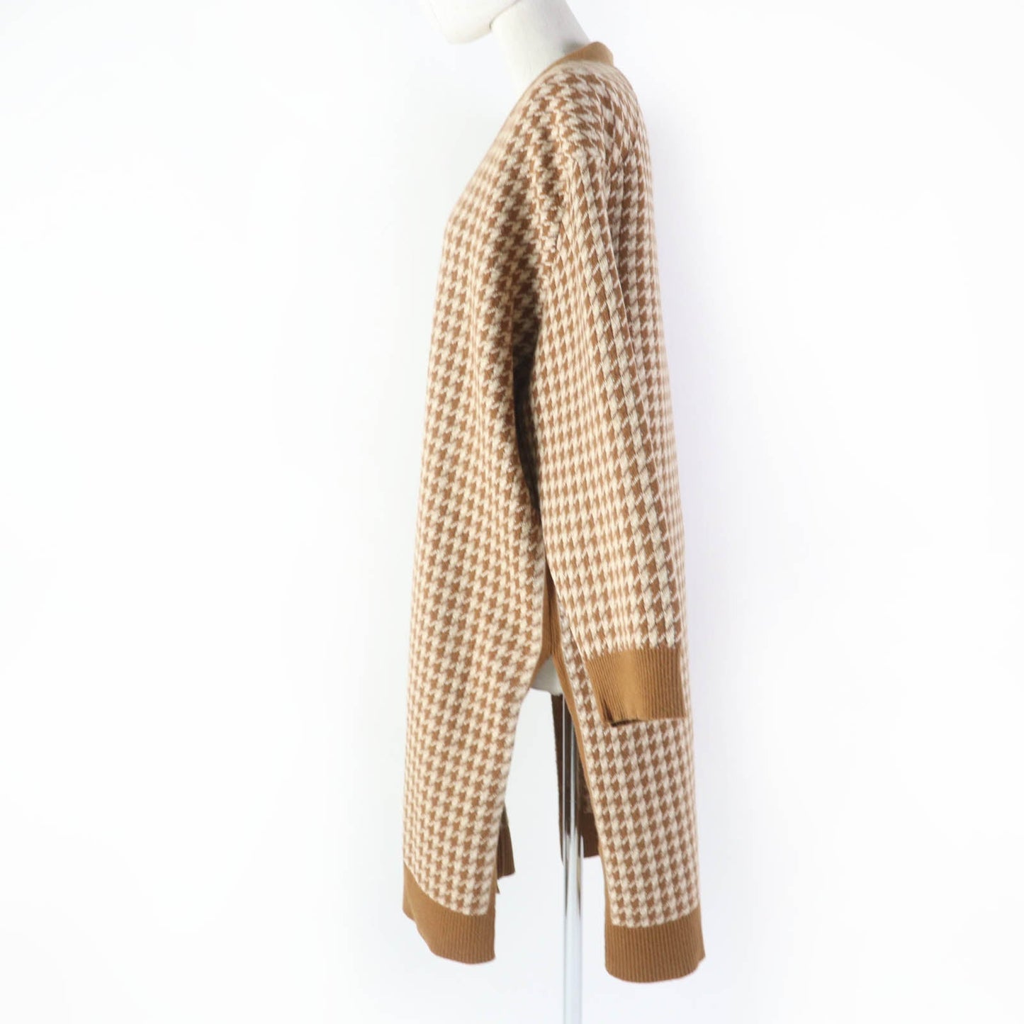 HERMES cardigan cashmere Brown type 38