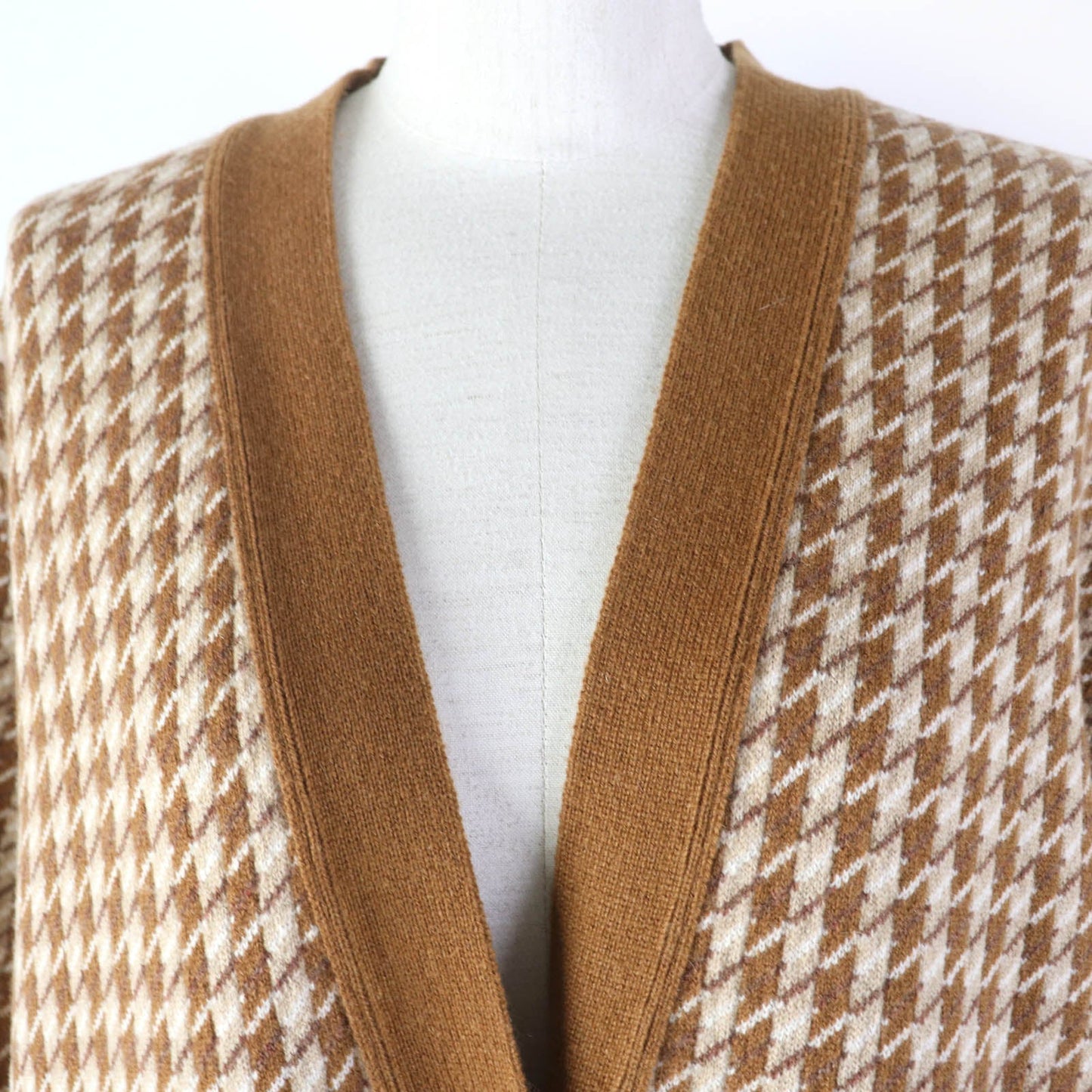 HERMES cardigan cashmere Brown type 38