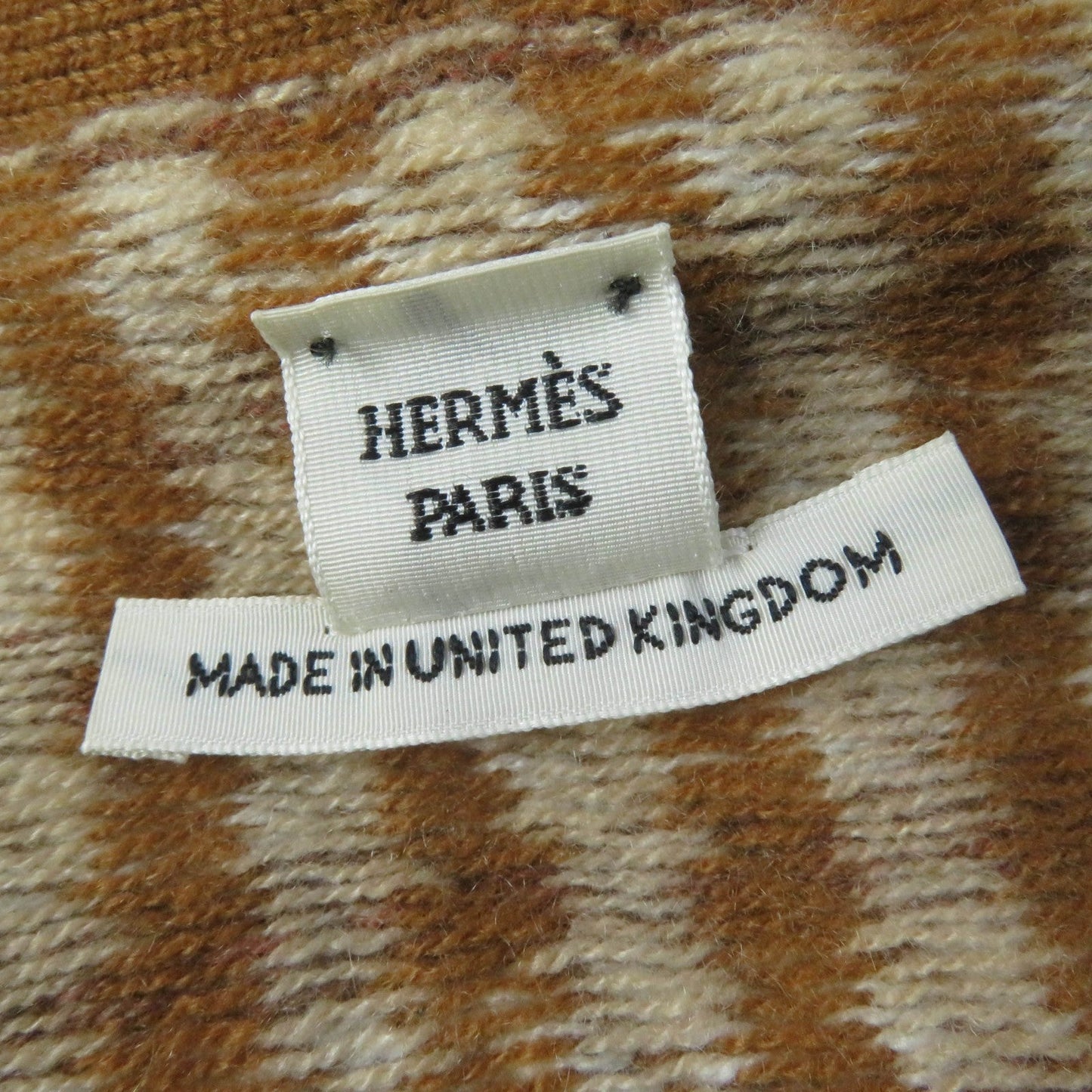 HERMES cardigan cashmere Brown type 38