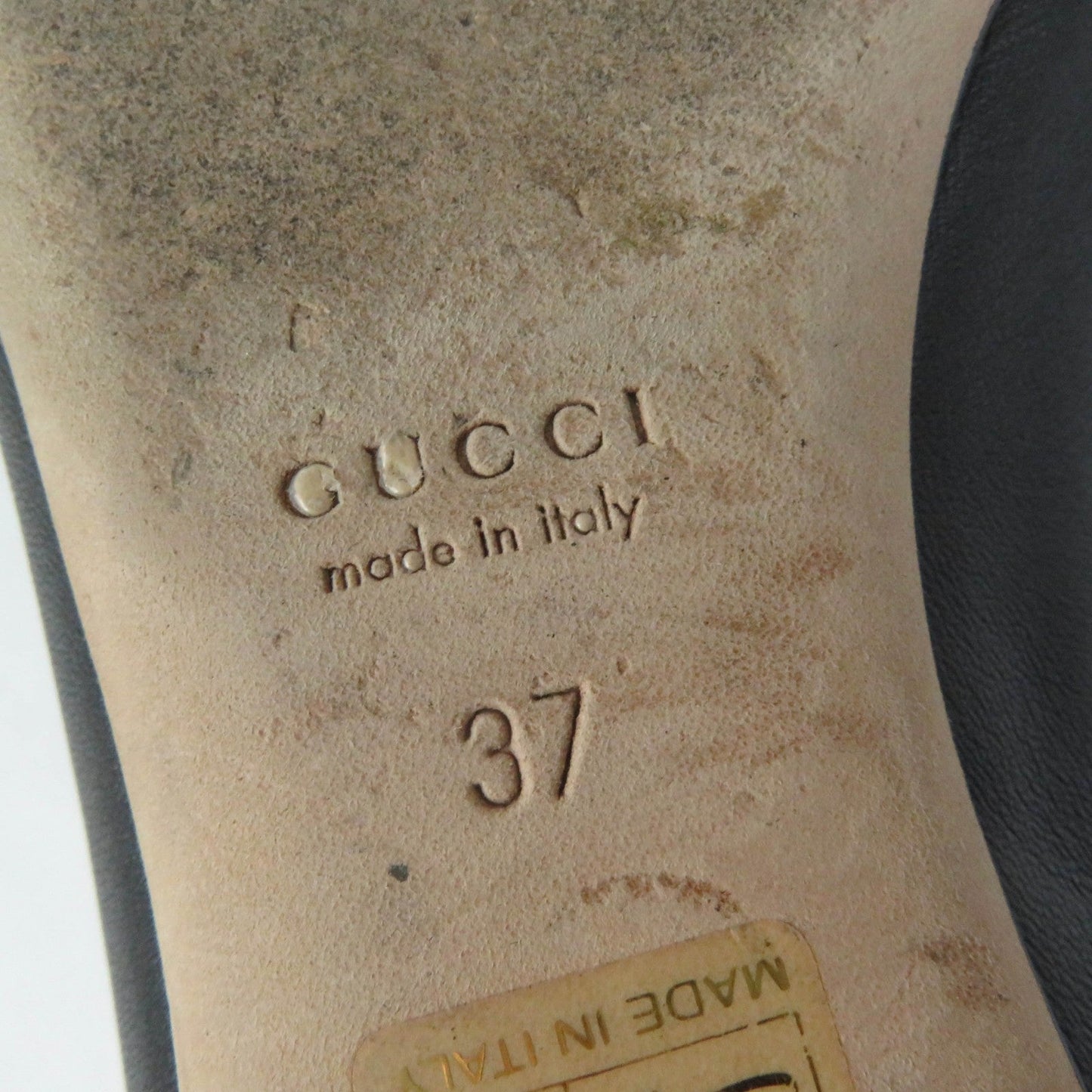 GUCCI pumps 466700 leather black 37