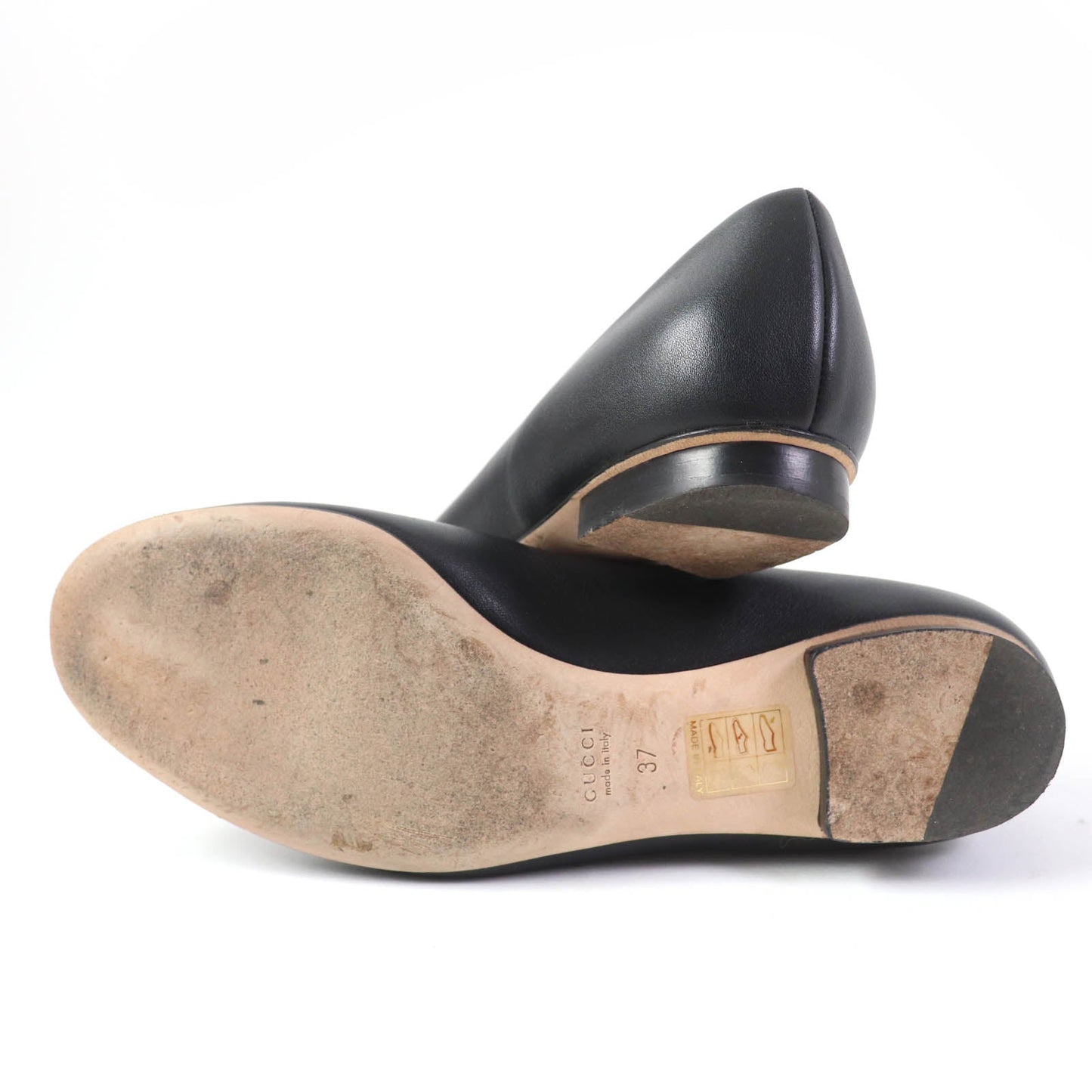 GUCCI pumps 466700 leather black 37