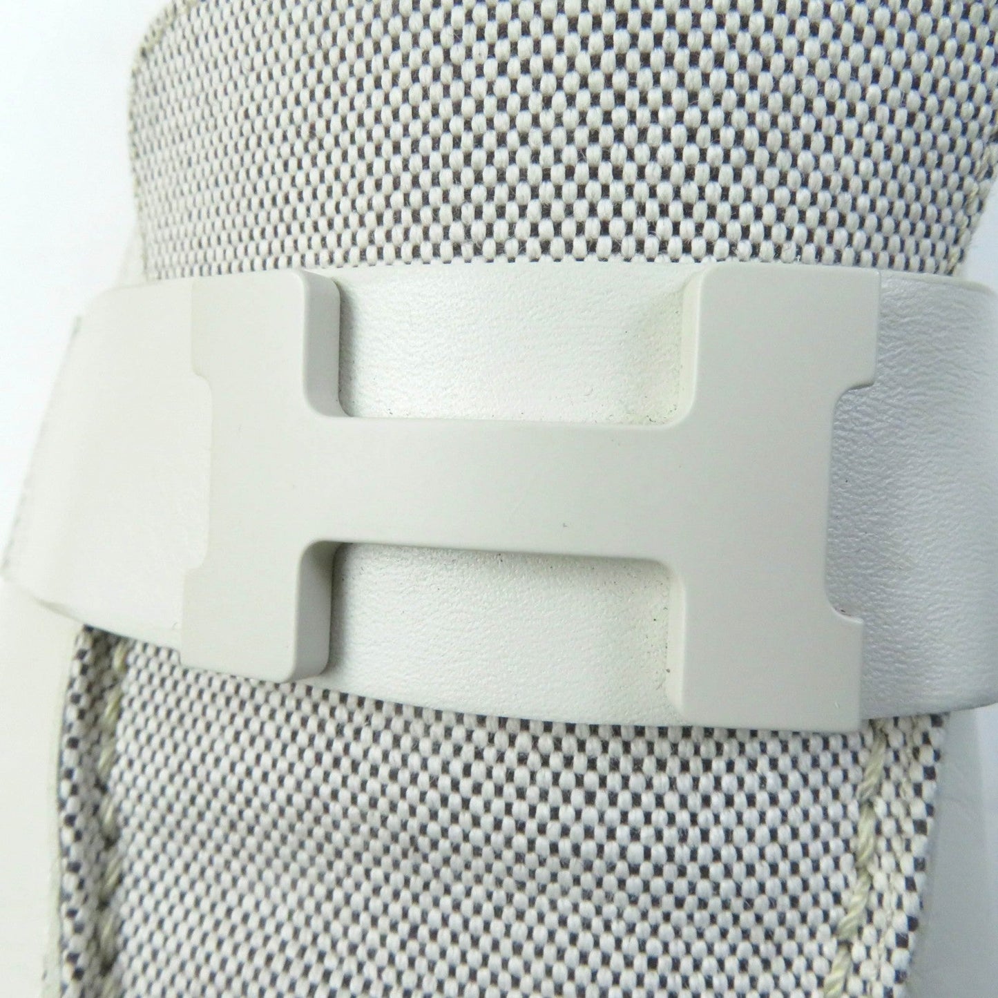 HERMES Slip-on H241071Z leather Blanc de Paris Prunoir moccasins paris 37