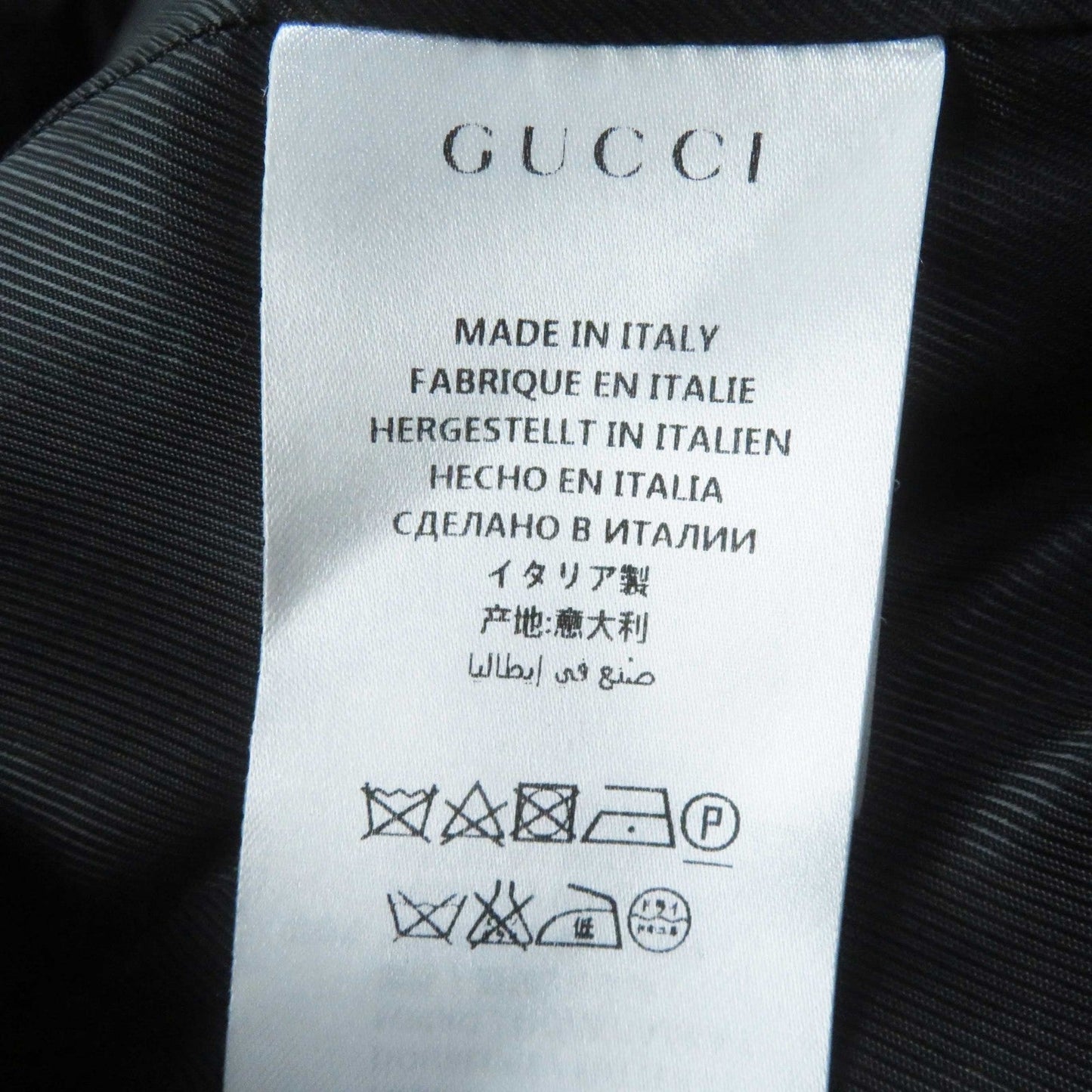 GUCCI coat 410535 wool black 38