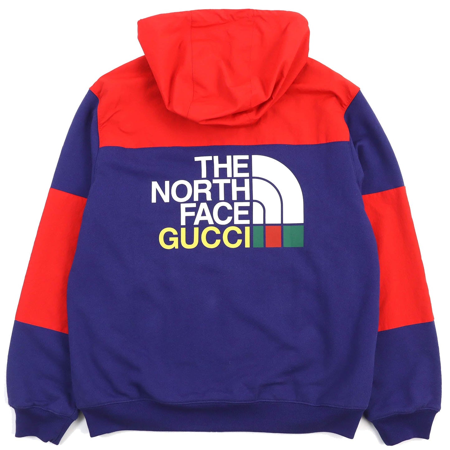 GUCCI Hoodie 671462 cotton Blue red M