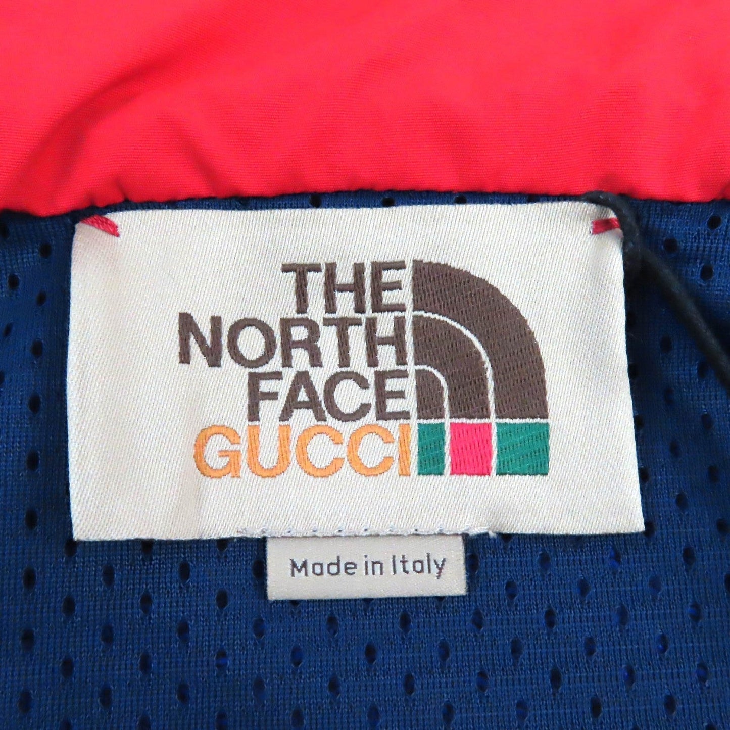 GUCCI Hoodie 671462 cotton Blue red M