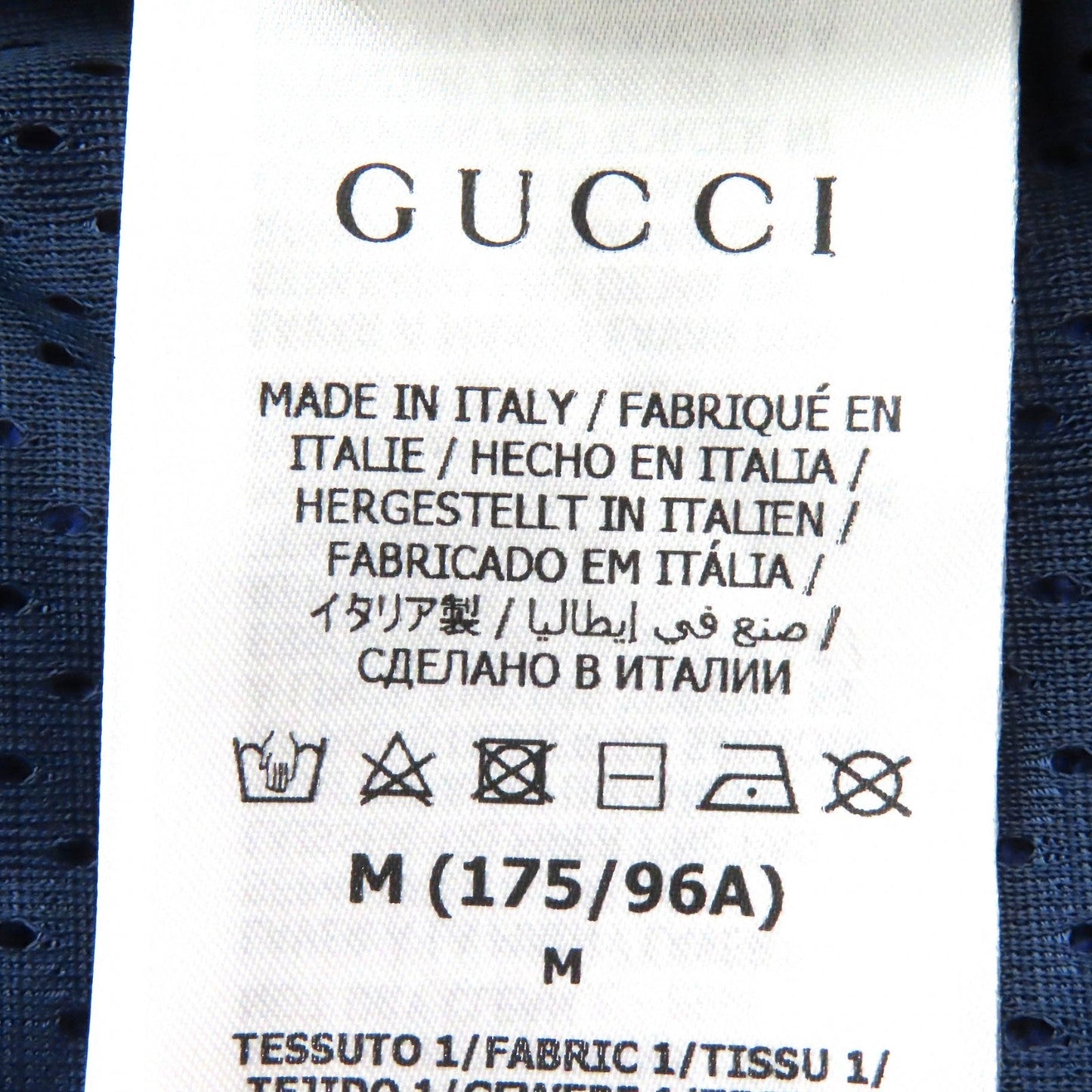 GUCCI Hoodie 671462 cotton Blue red M