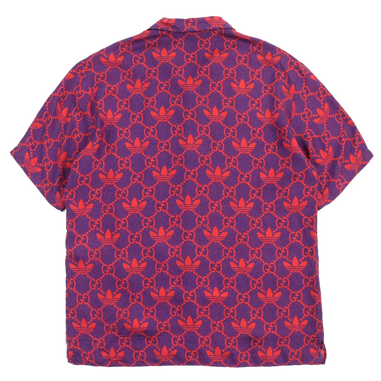 GUCCI Short sleeve shirt 691522 silk Red purple 46