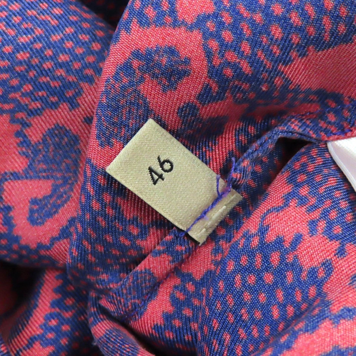 GUCCI Short sleeve shirt 691522 silk Red purple 46