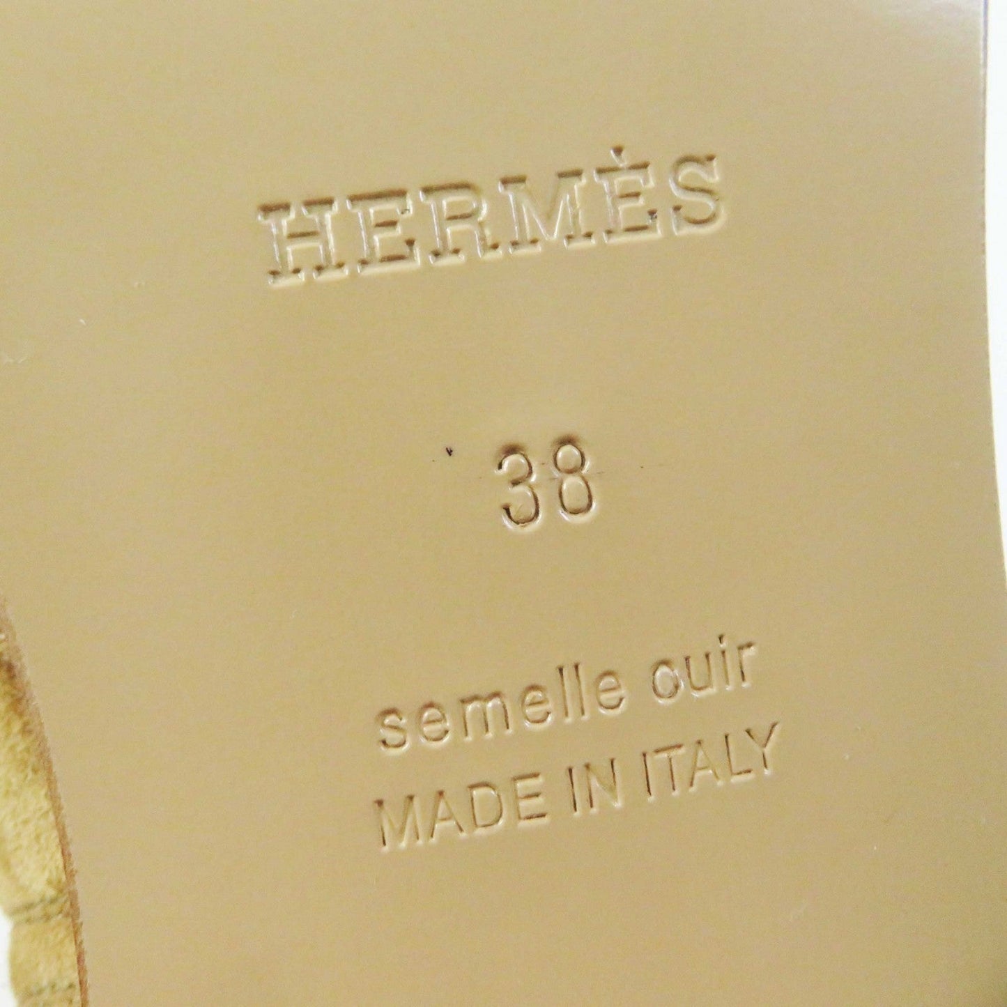 HERMES short boots Provence Brown beige French 50 38