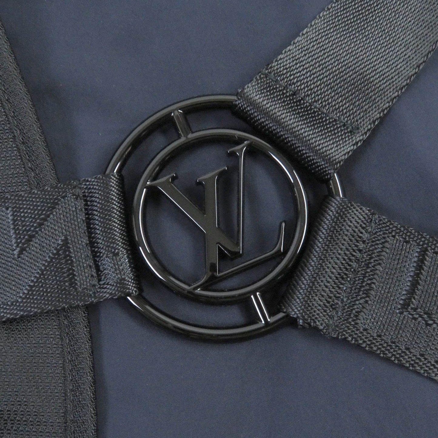 LOUIS VUITTON Blouson Main: 95% nylon, Main: 5% polyurethane, Part: 100% nylon Navy mens 50 Used