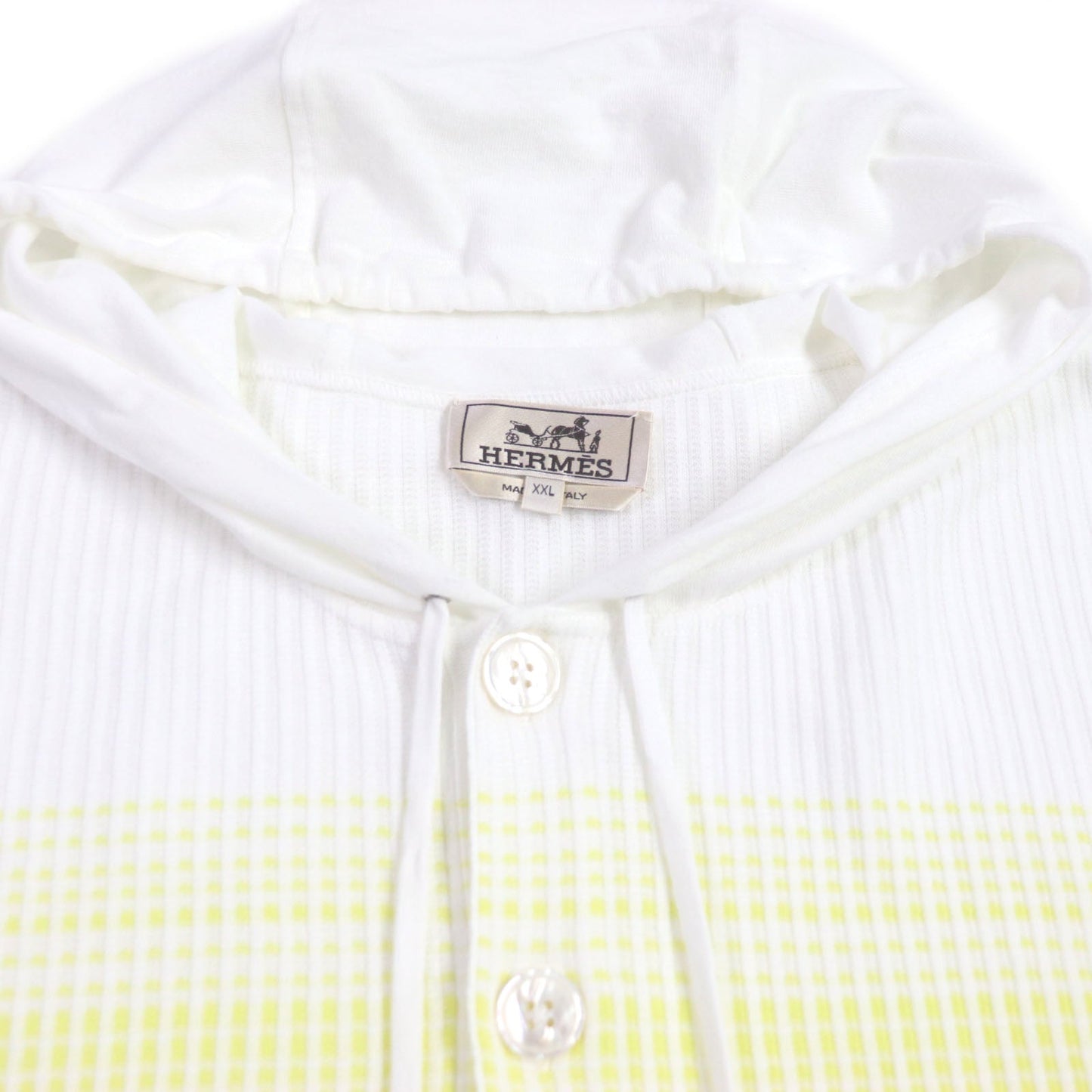 HERMES Hoodie cotton White mulch XXL