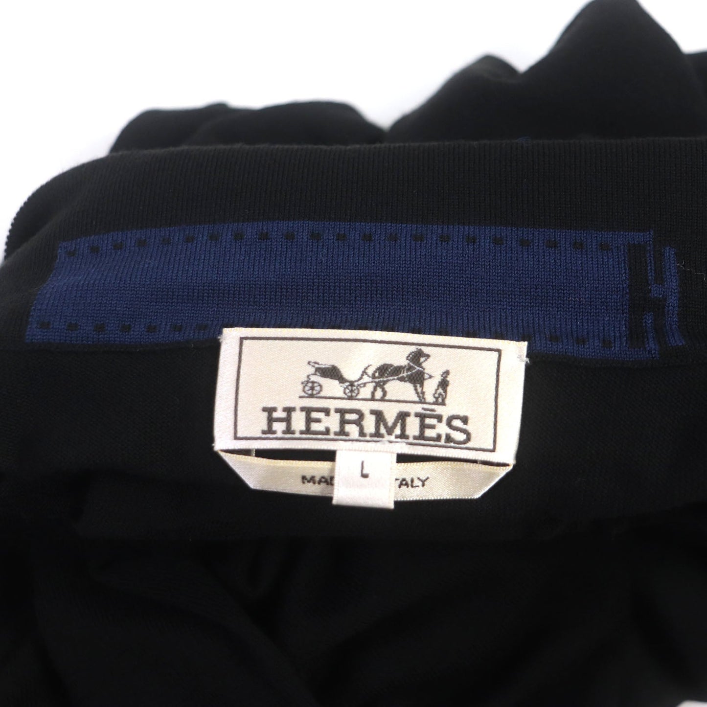HERMES sweater wool black L