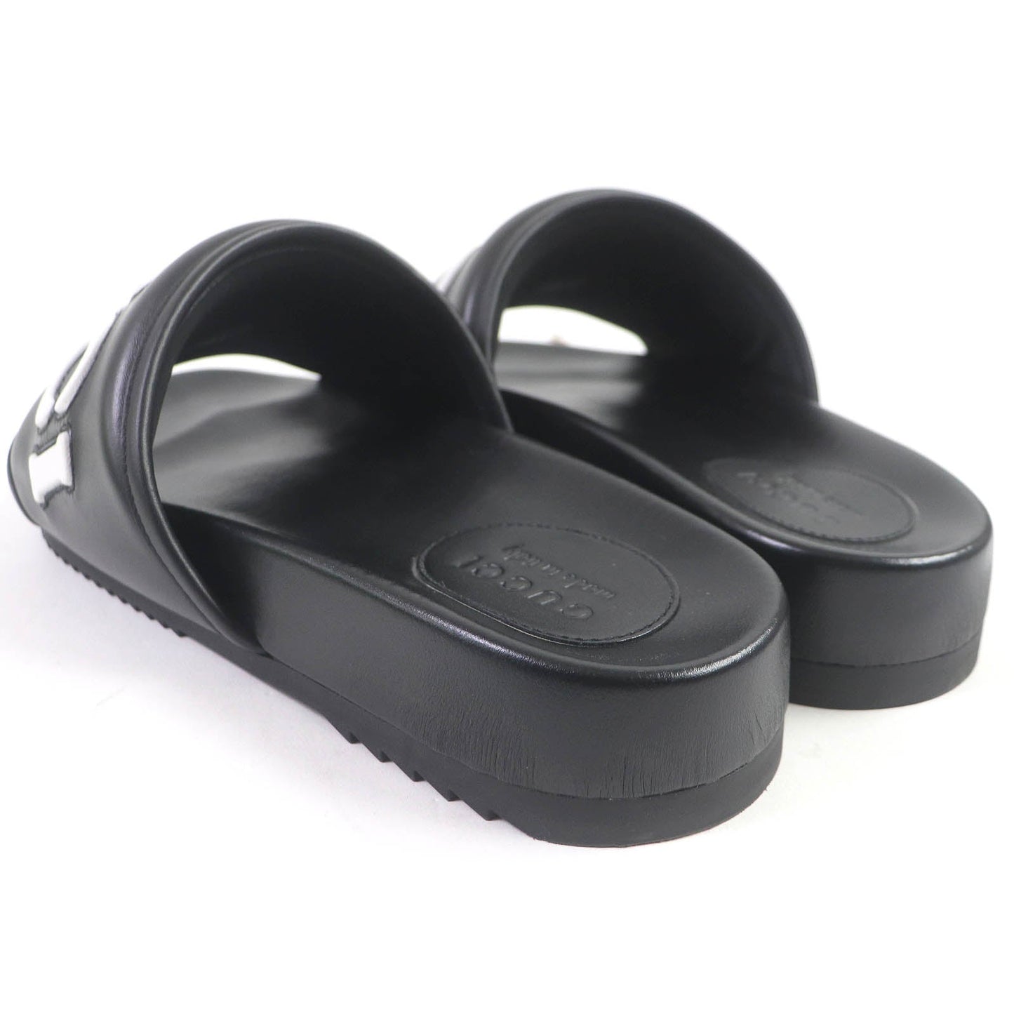 GUCCI Sandals 742009 leather black 10