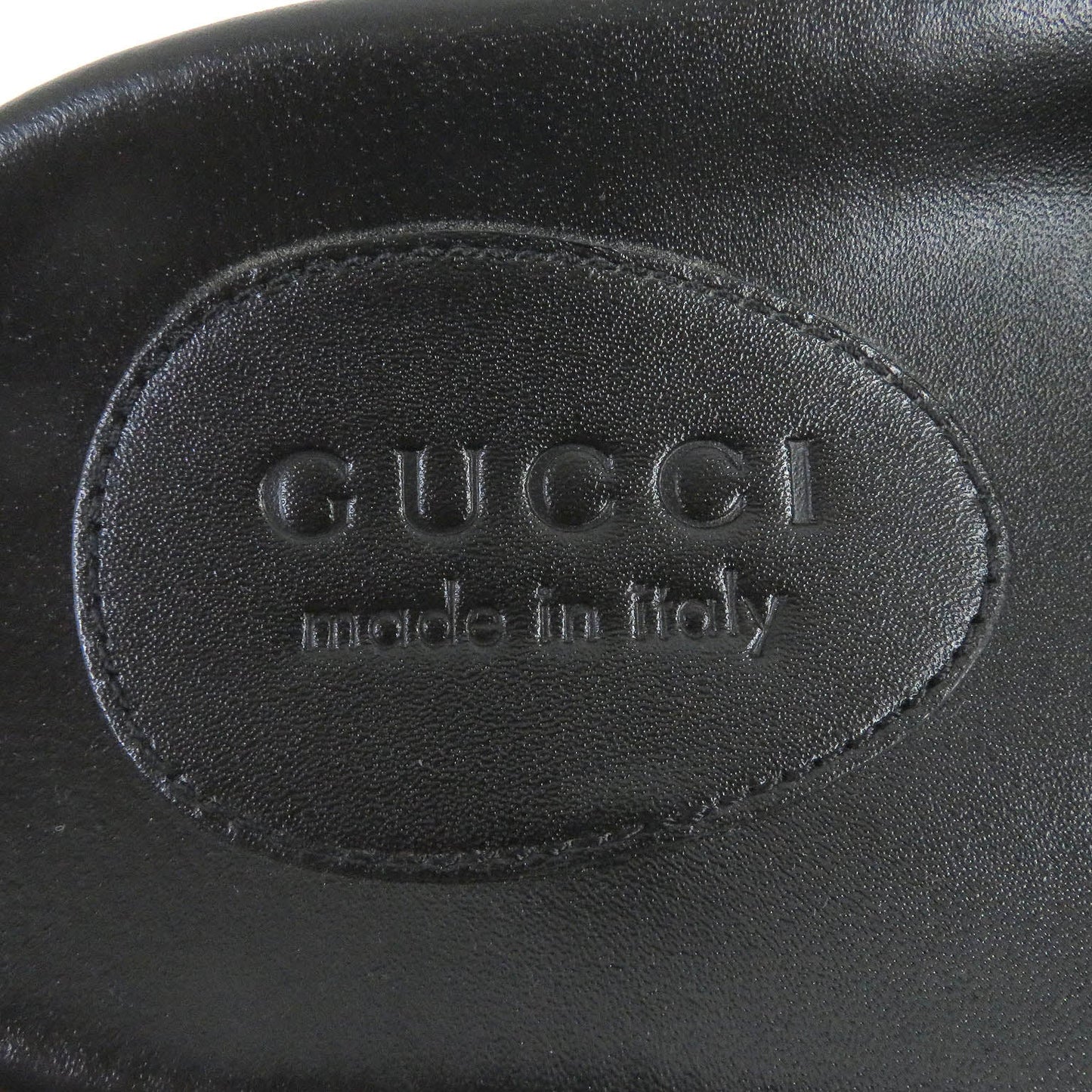 GUCCI Sandals 742009 leather black 10