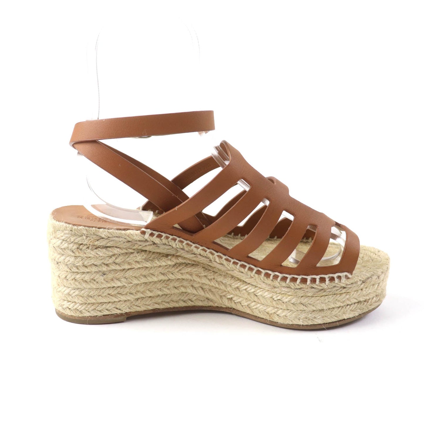 HERMES Sandals leather Brown Kataria 37