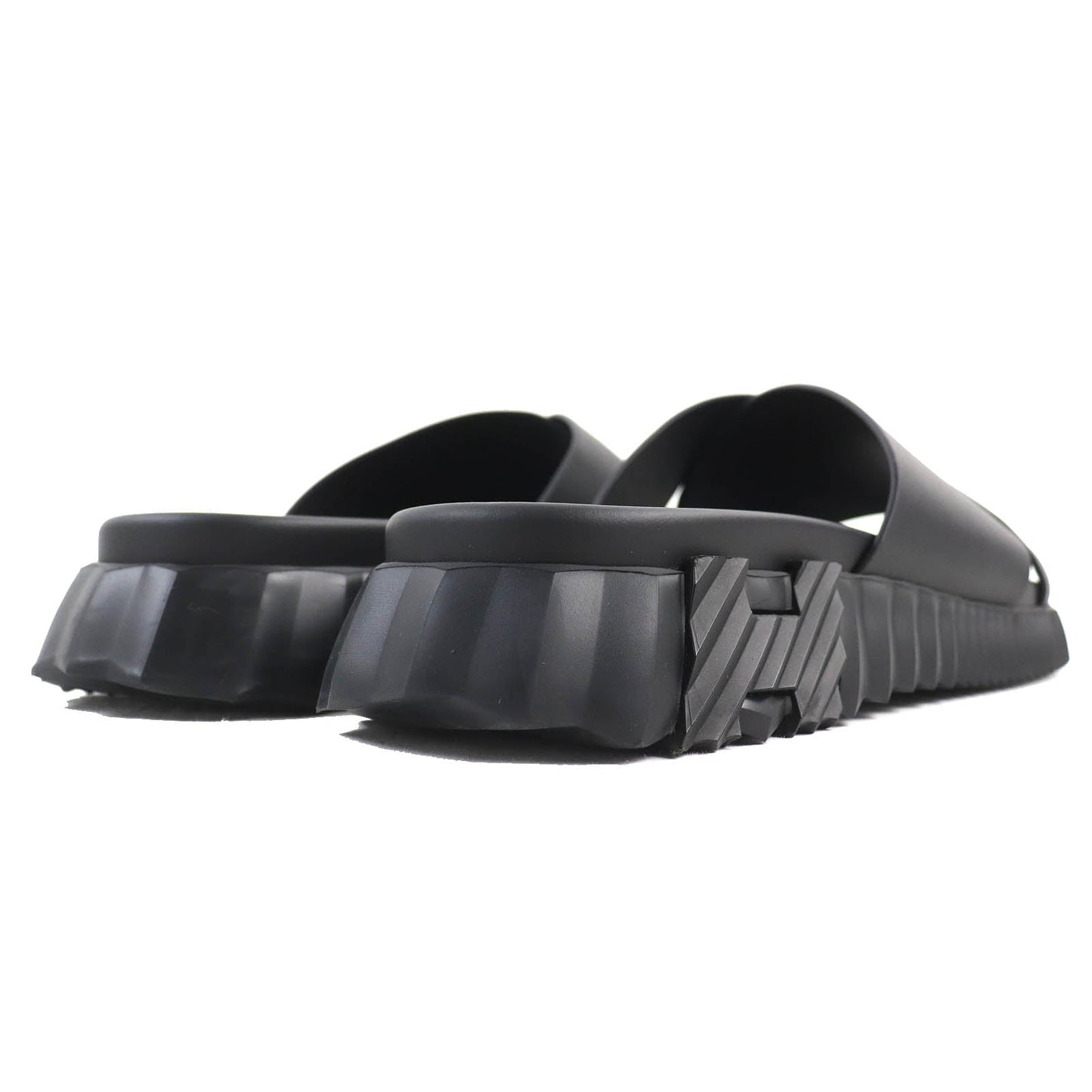 HERMES Sandals Rubber black infrastructure 43