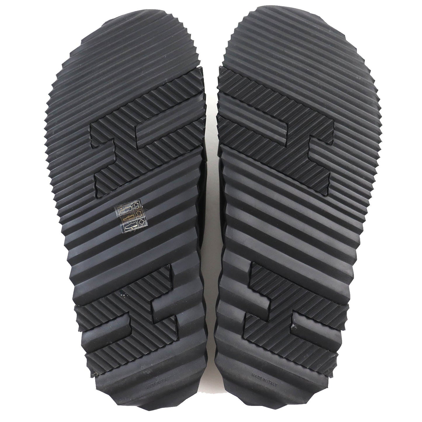 HERMES Sandals Rubber black infrastructure 43