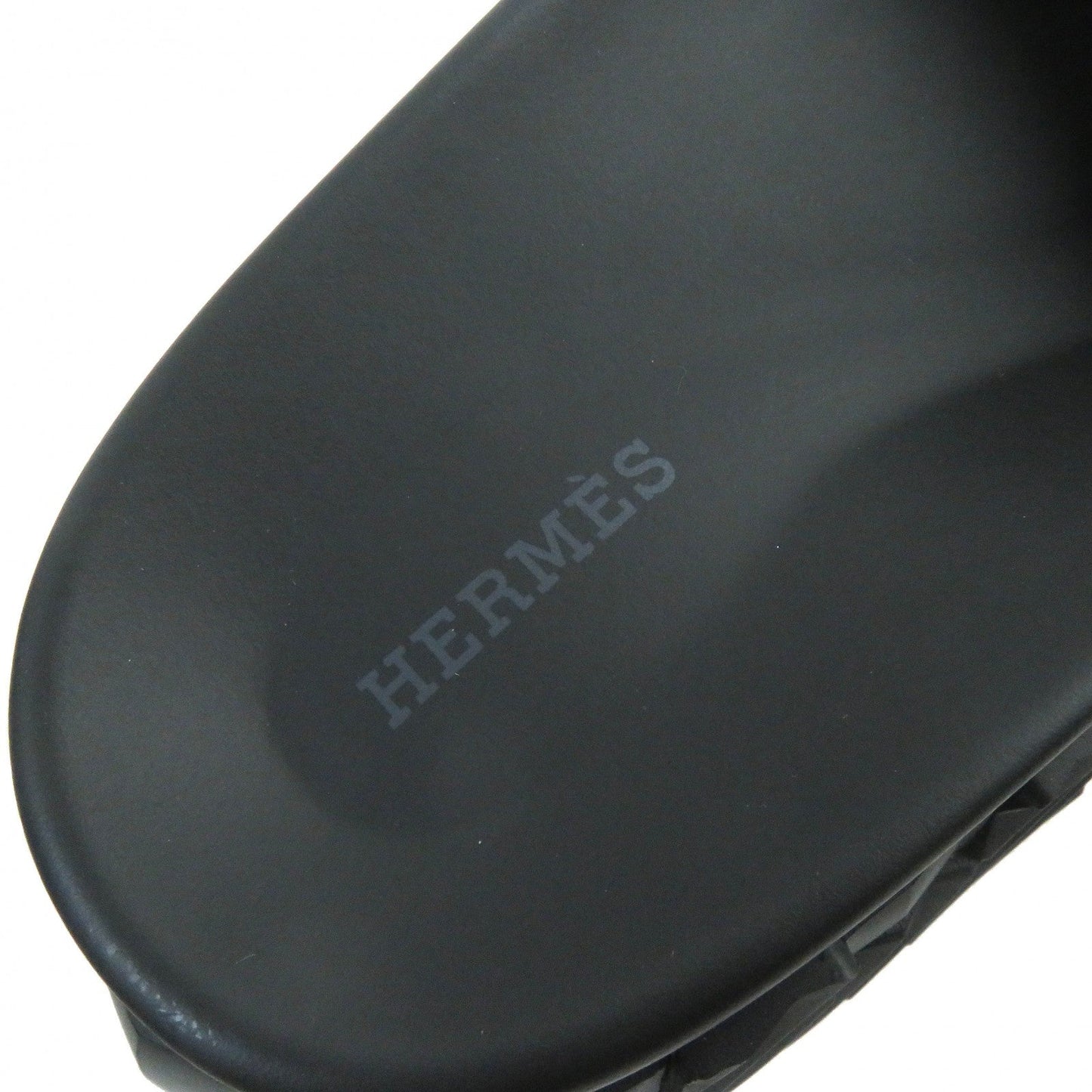 HERMES Sandals Rubber black infrastructure 43