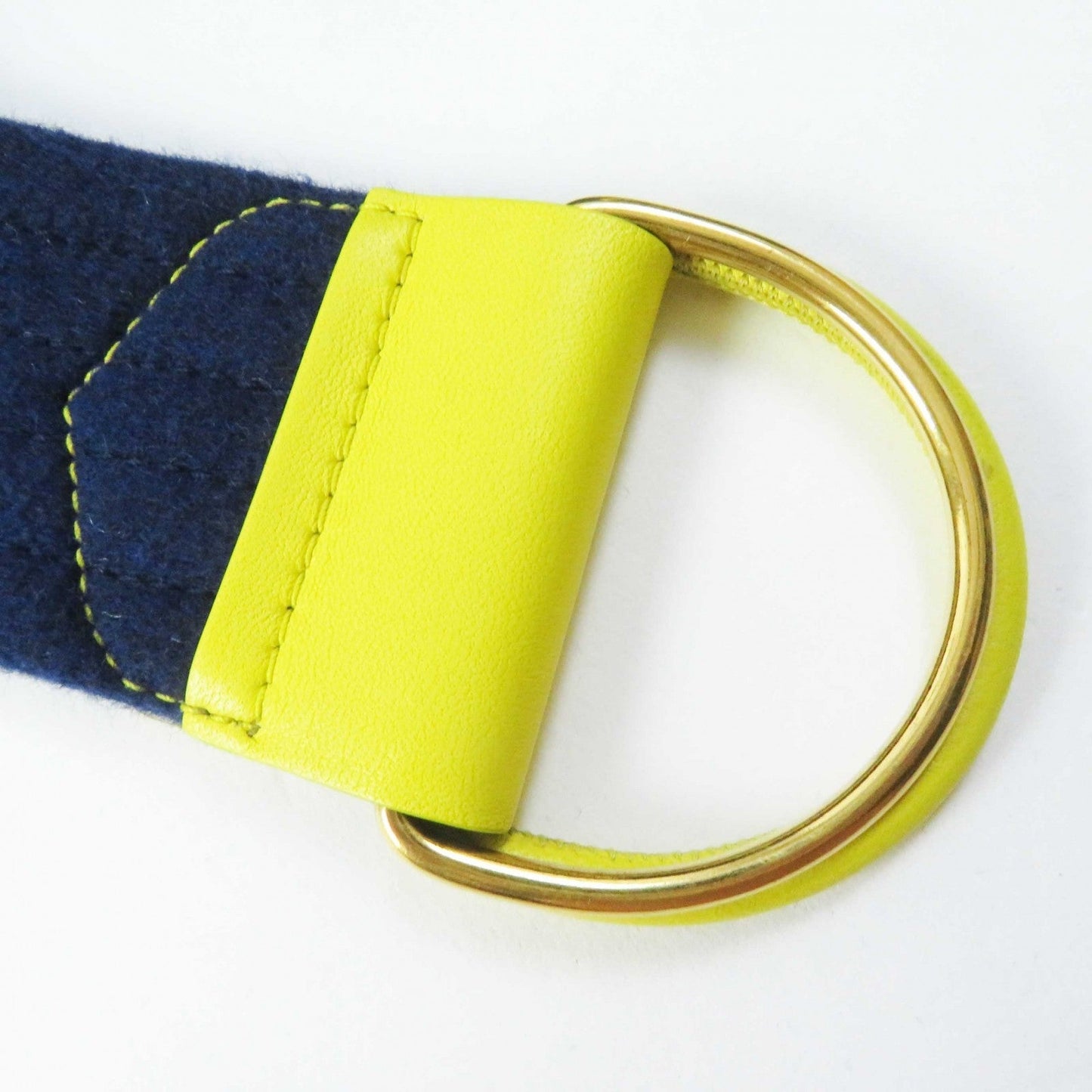 LOUIS VUITTON coat FJC022NUV wool Navy yellow Giant Monogram 36