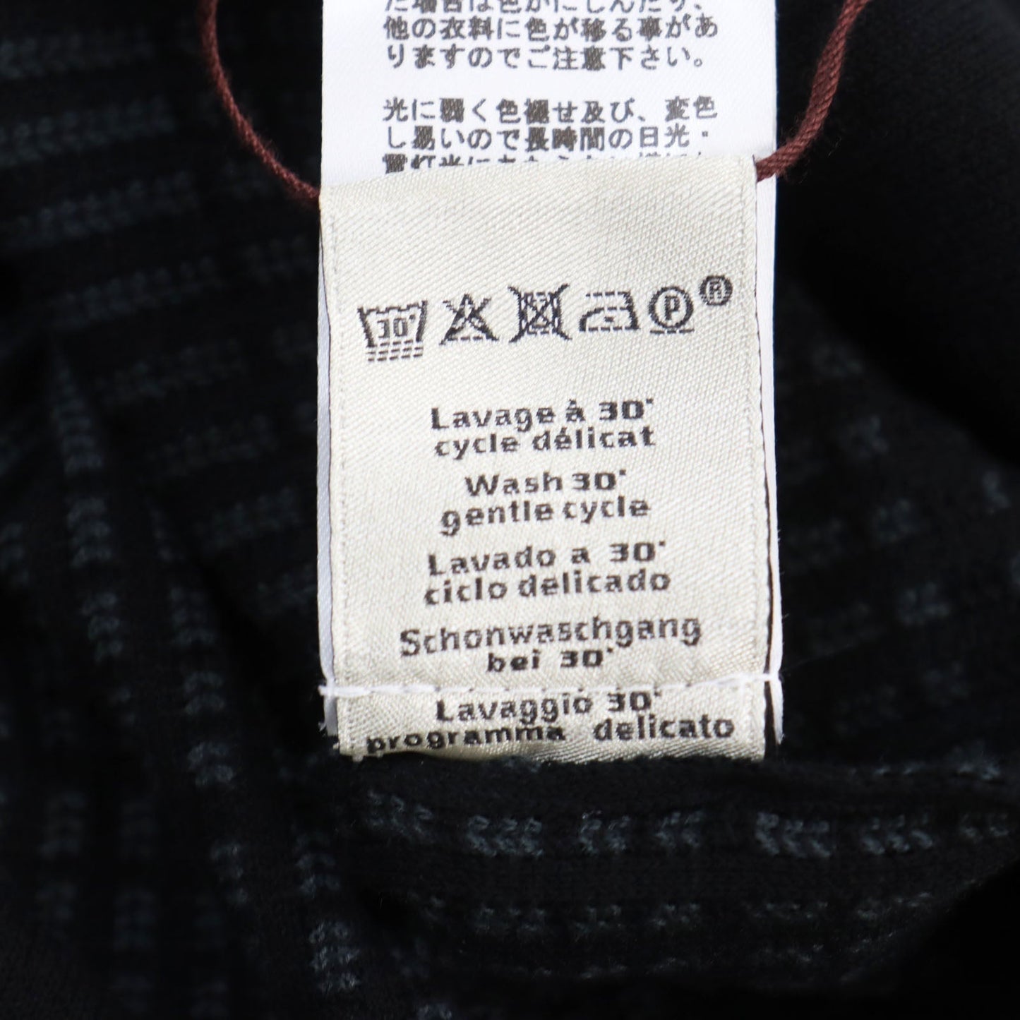 HERMES Short sleeve T-shirt cotton Black Grey XS