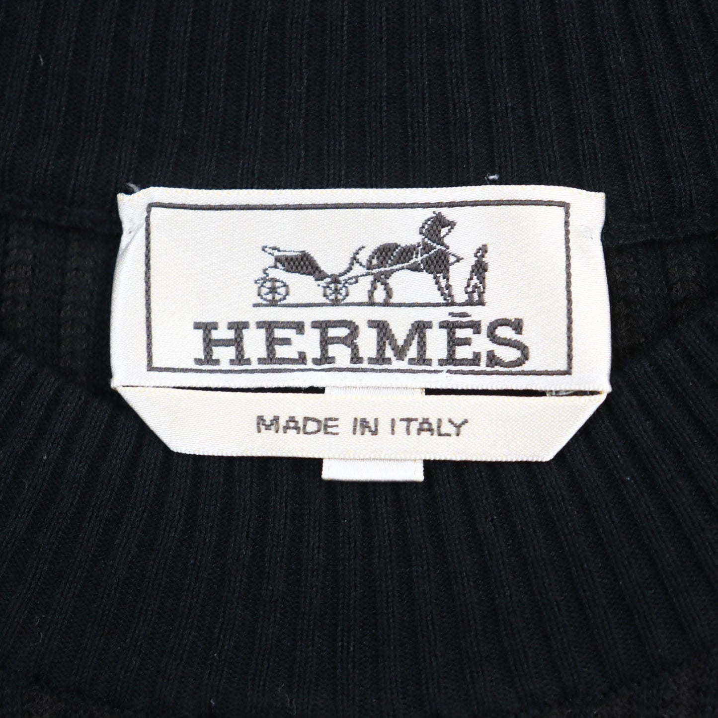HERMES Short sleeve T-shirt cotton Black Grey XS