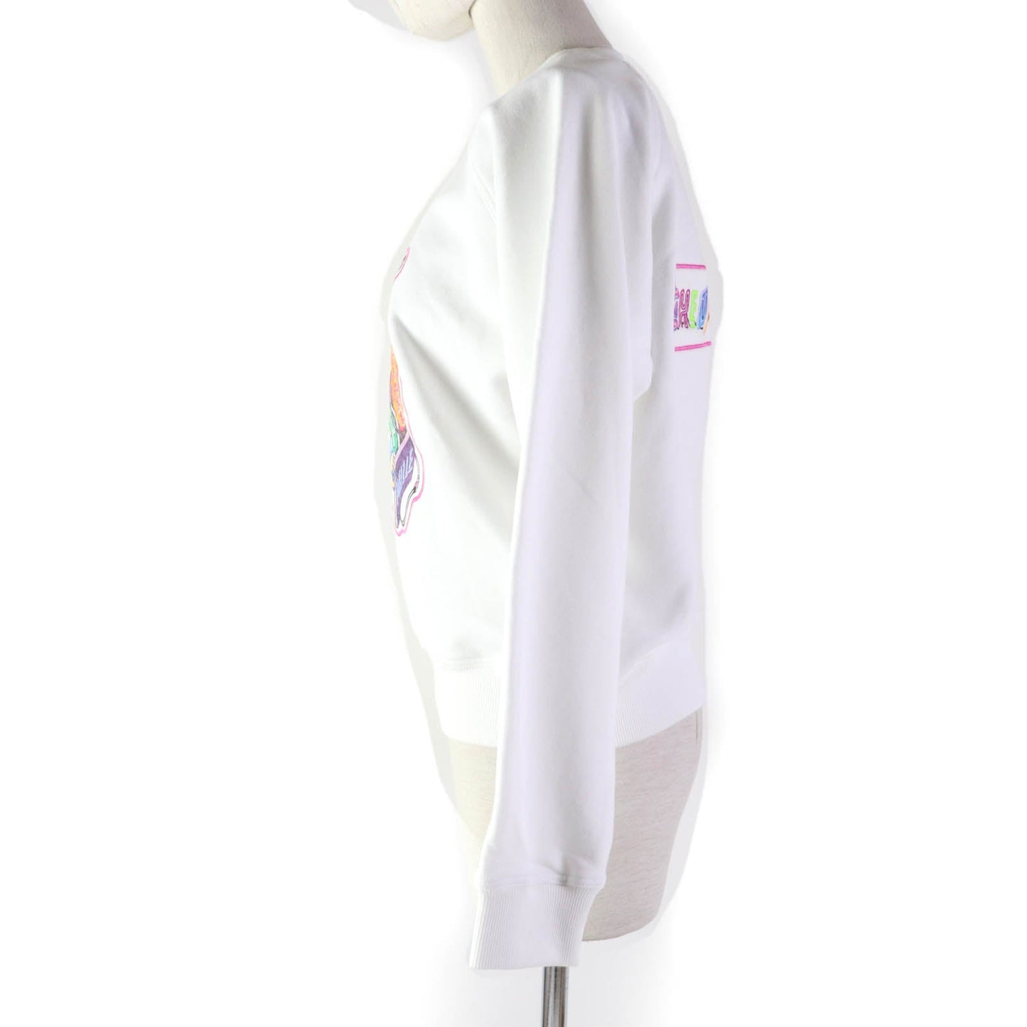 HERMES sweat 3E4626DA cotton White multicolor Chevroscope 34