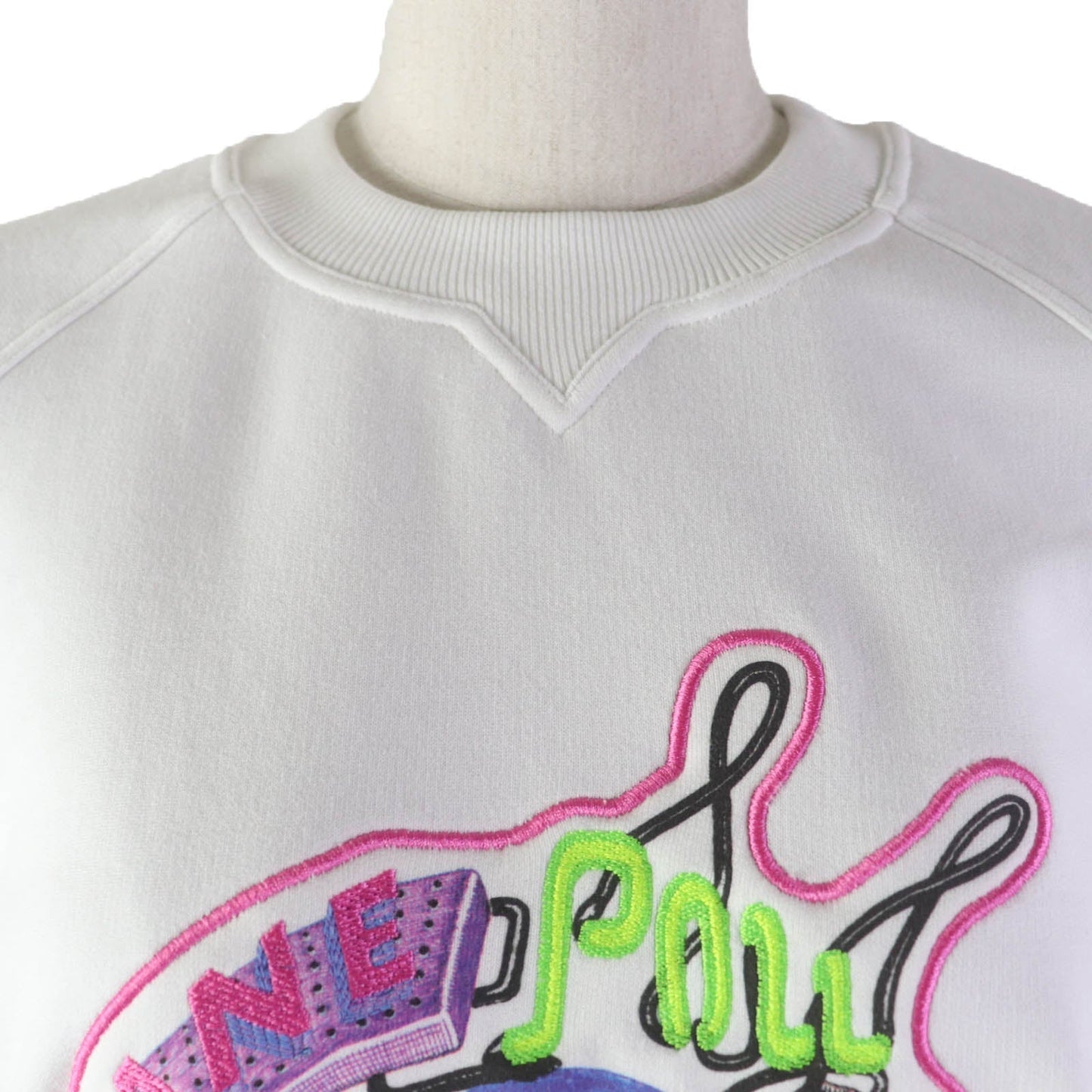 HERMES sweat 3E4626DA cotton White multicolor Chevroscope 34