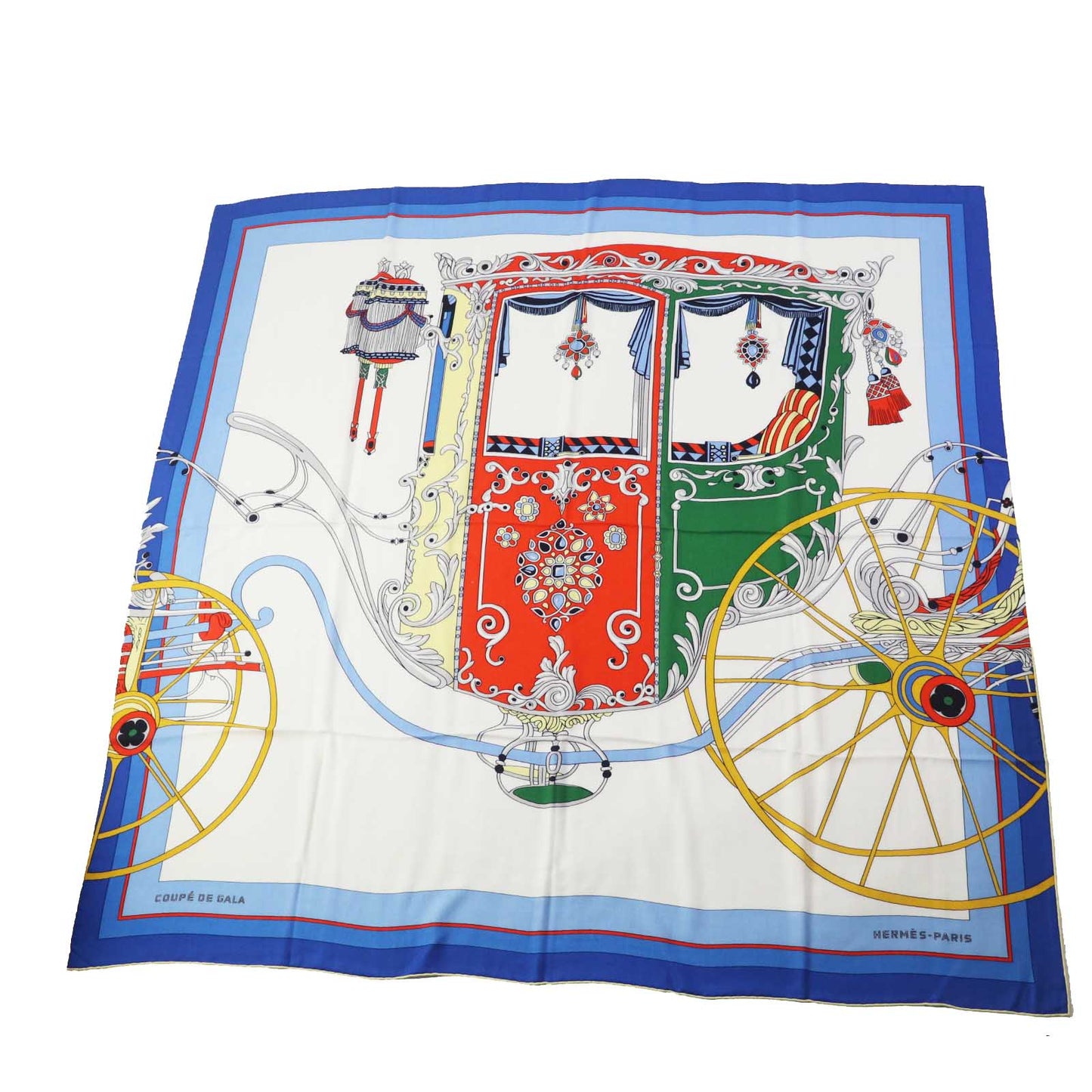 HERMES scarf cashmere Multi Carre140 Coupe de Gala